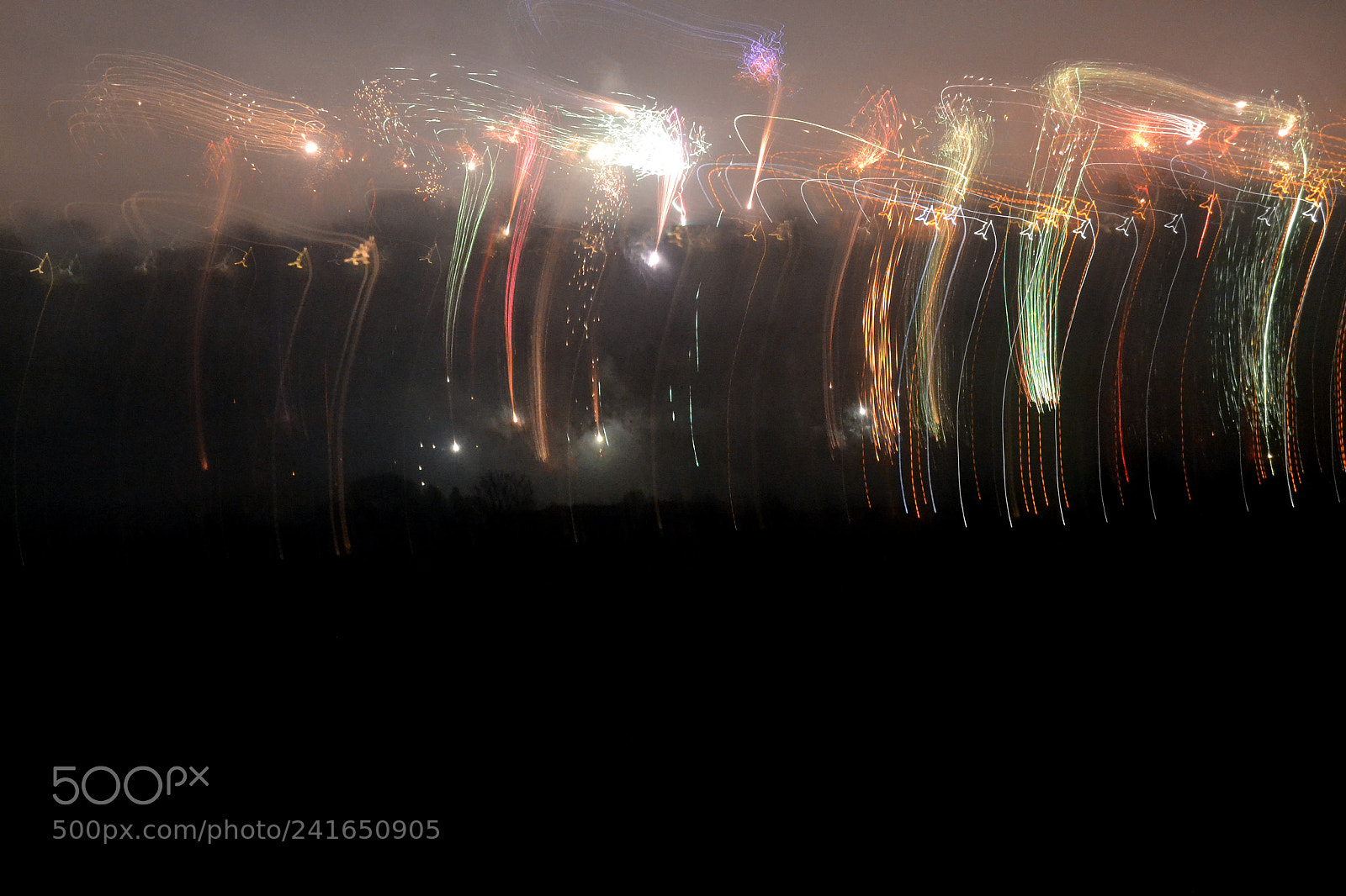 Nikon D3100 sample photo. Firework rain photography