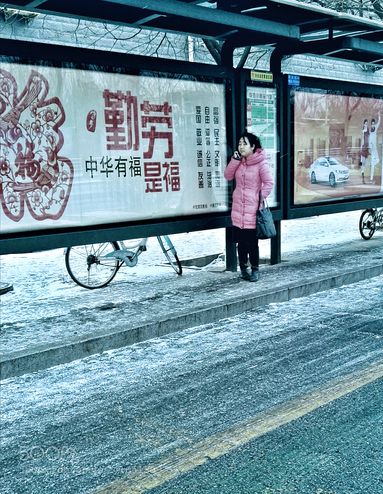 HUAWEI P8 sample photo. 候车 photography