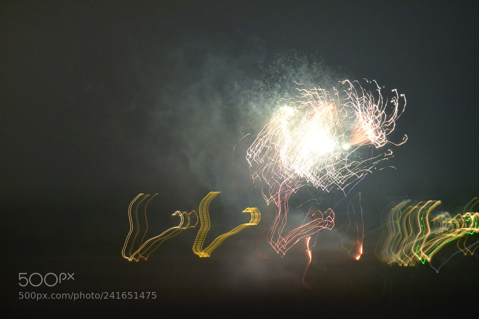 Nikon D3100 sample photo. Firework hearts photography
