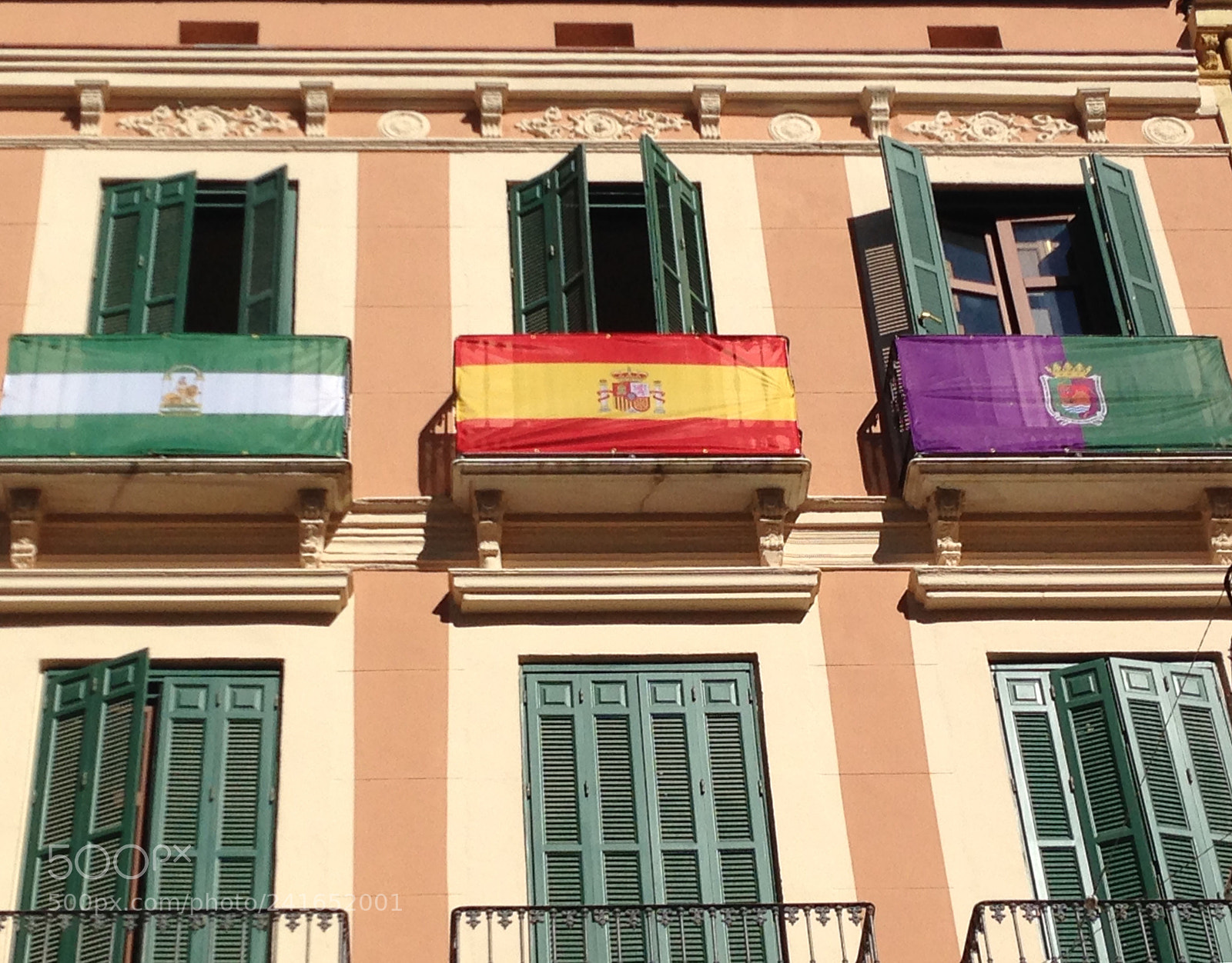 Apple iPhone 5 sample photo. Flags of spain photography
