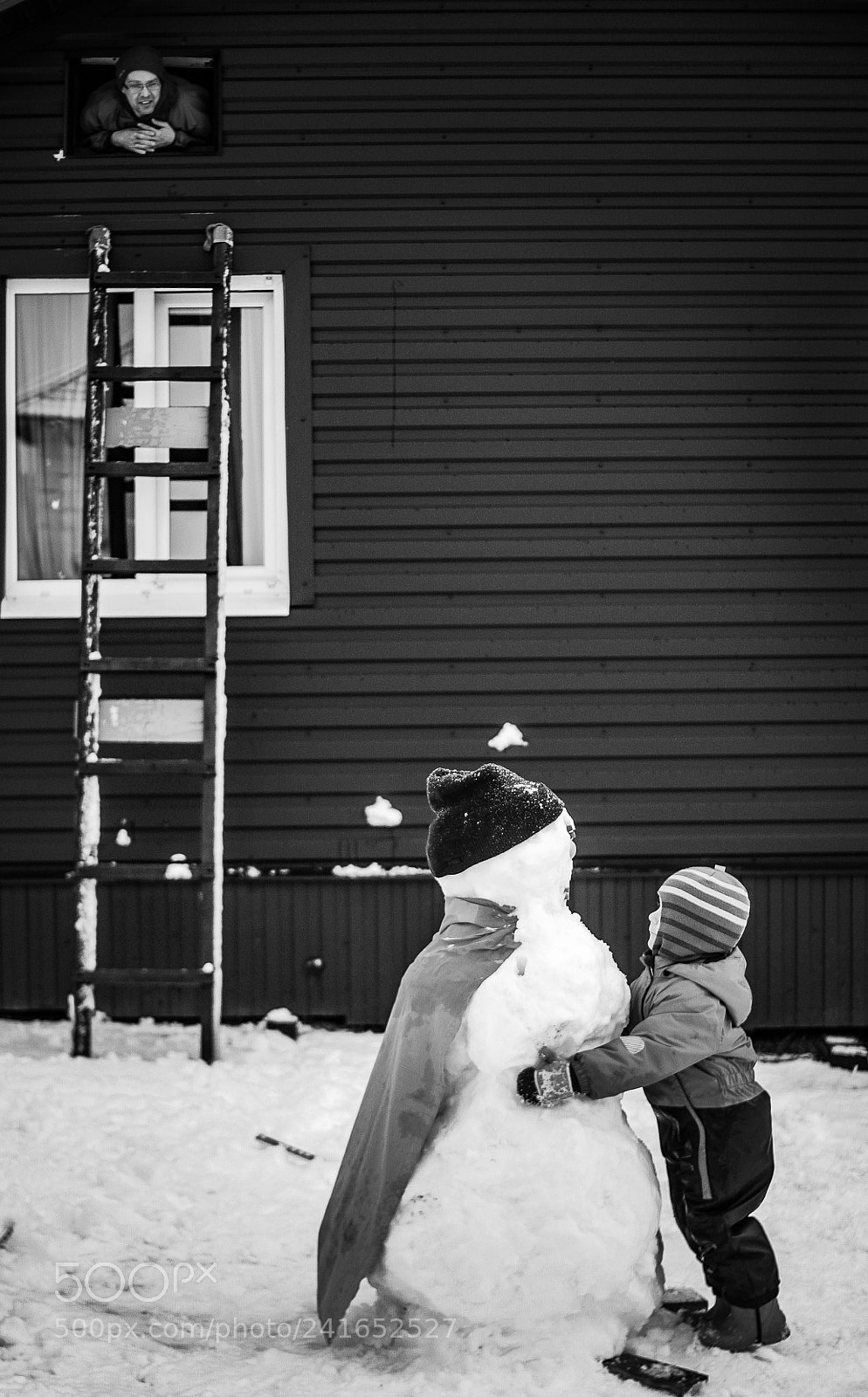 Canon EOS 450D (EOS Rebel XSi / EOS Kiss X2) sample photo. Snowman photography