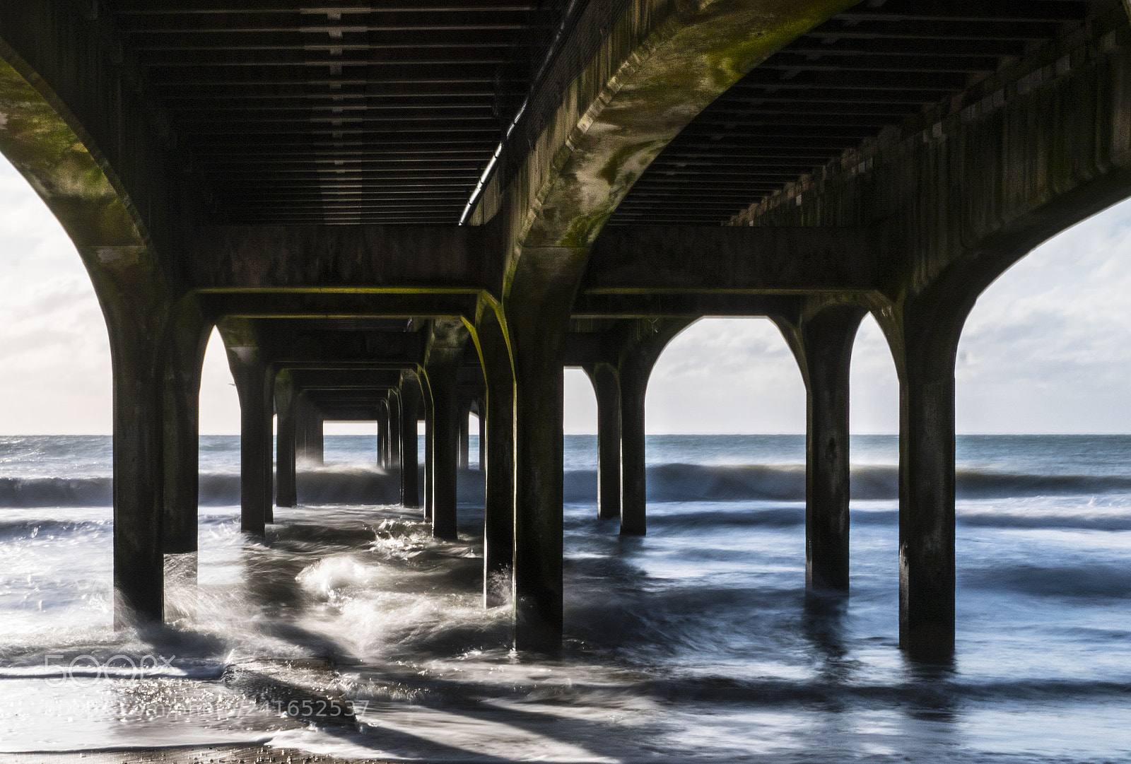 Sony a6300 sample photo. Under the pier photography