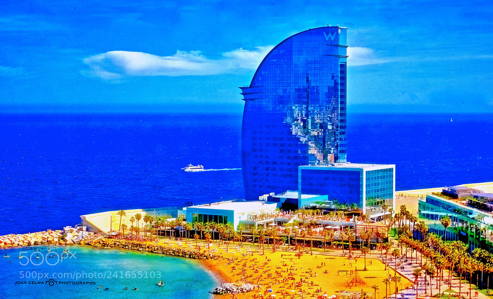 Nikon D810 sample photo. Hotel vela barcelona photography