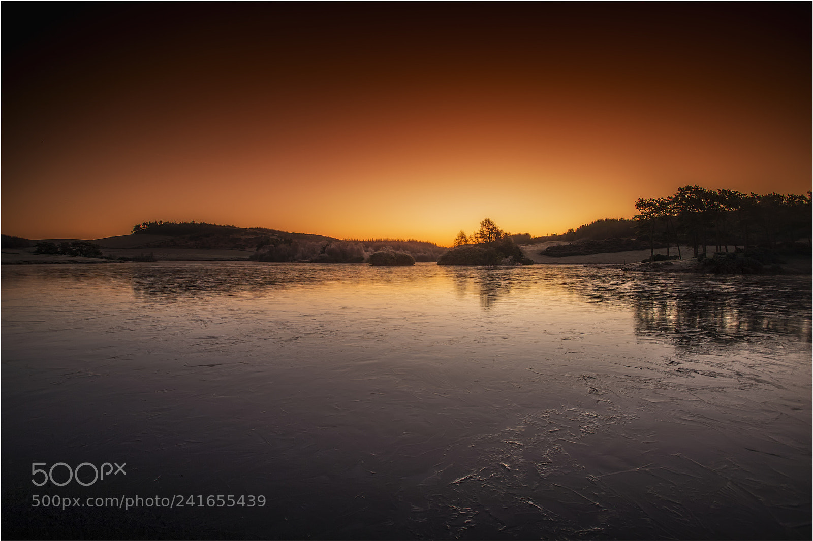 Canon EOS-1D X Mark II sample photo. Knapps loch frozen sunrise photography
