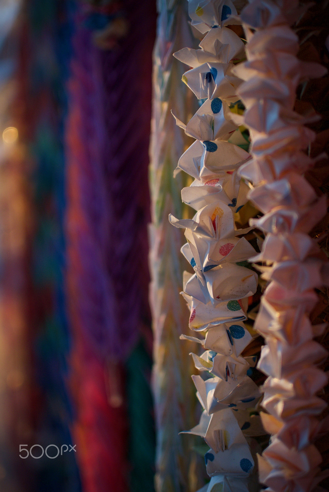 Nikon 1 J2 sample photo. One thousand origami cranes photography