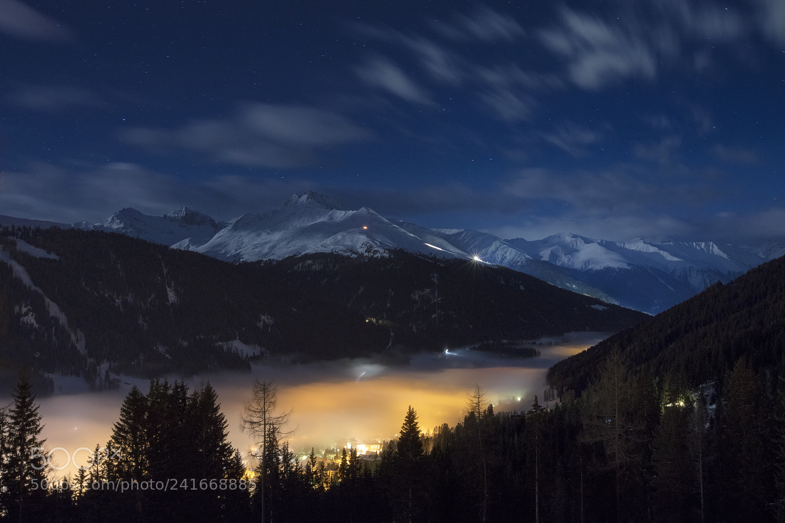 Canon EOS 5DS R sample photo. Davos by night photography