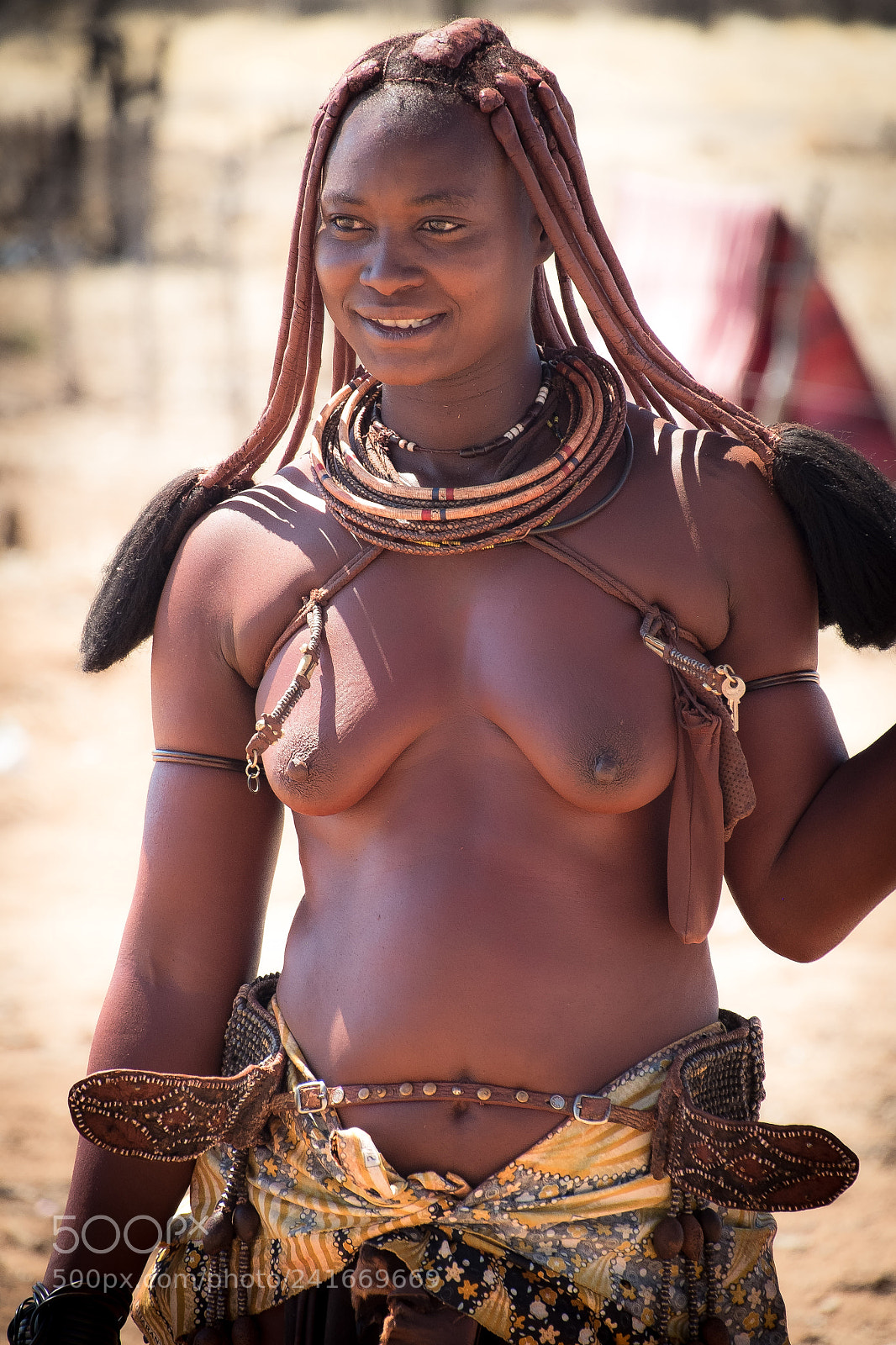 Fujifilm X-E1 sample photo. Himba woman, namibia photography