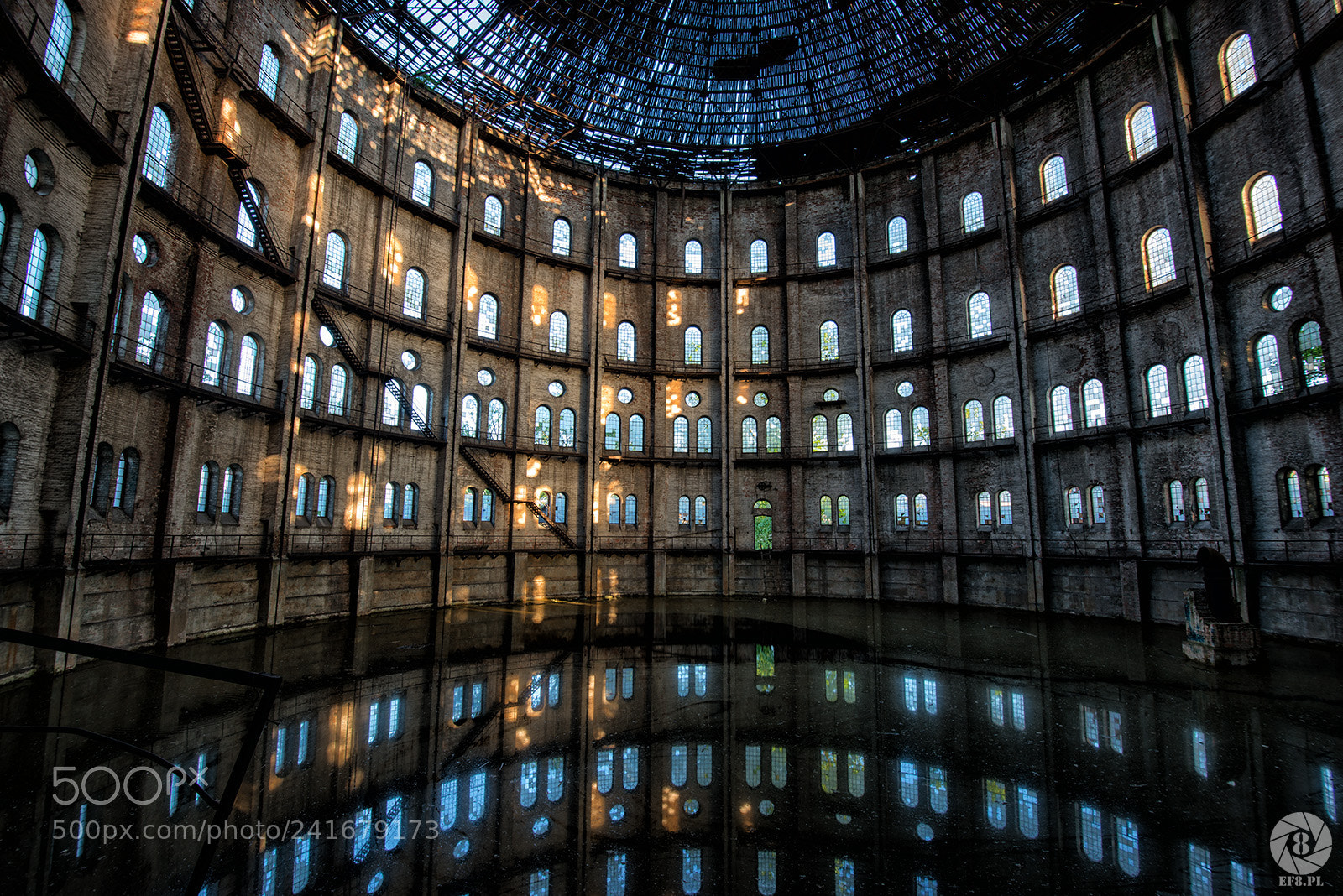 Nikon D800 sample photo. Old gasworks in warsaw photography