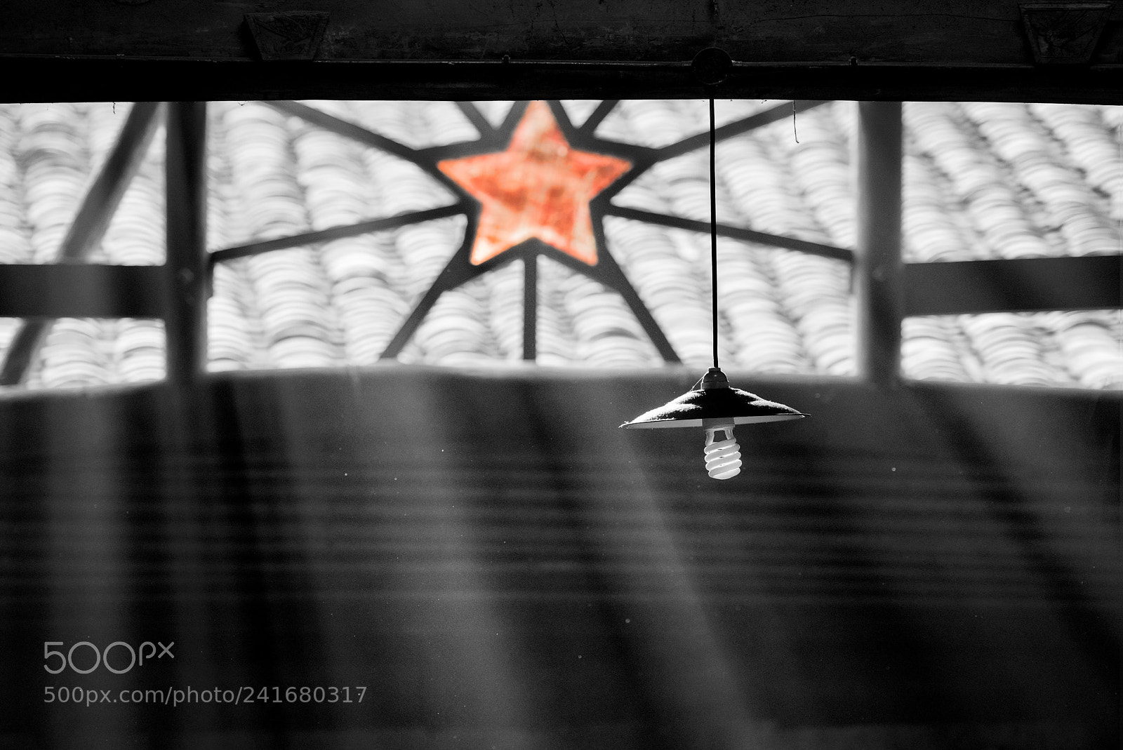 Nikon D810 sample photo. Red star and light photography