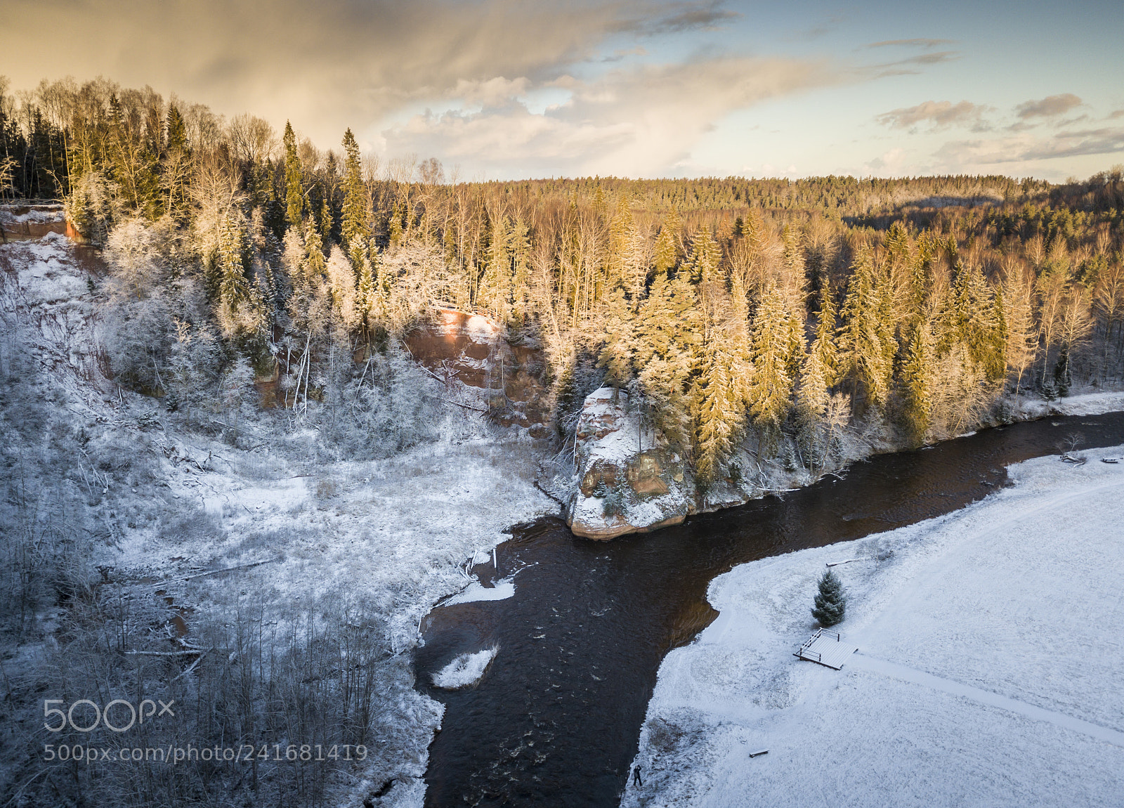 DJI FC220 sample photo. Winter landscape photography
