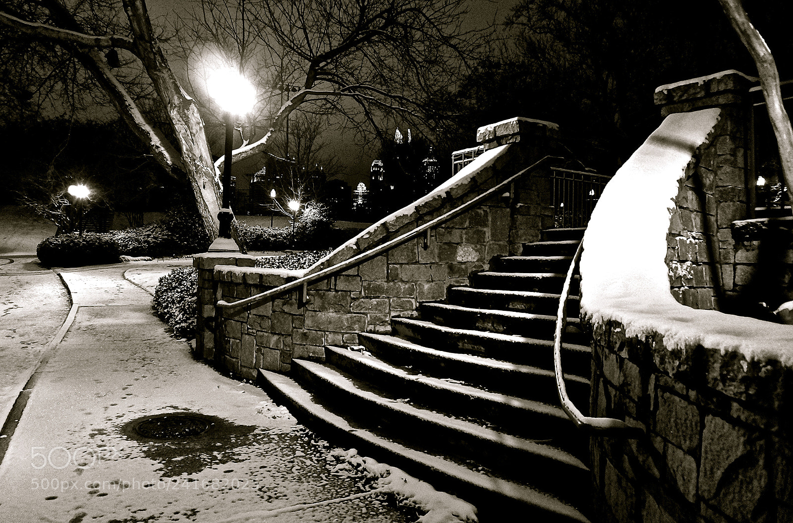 Sony Alpha NEX-3N sample photo. Snowy park photography