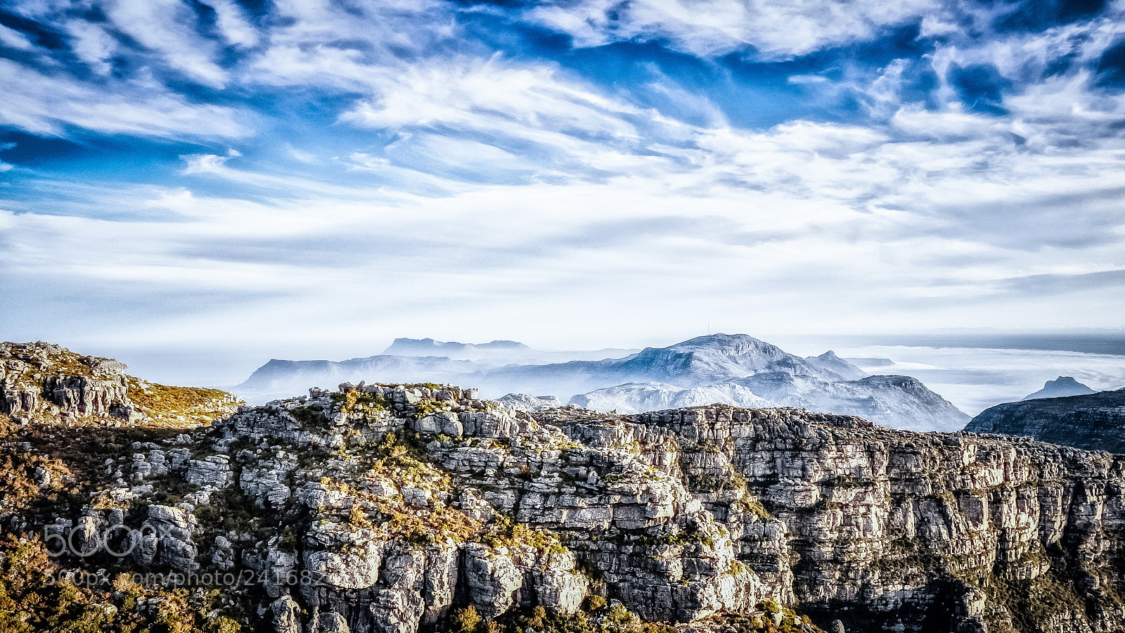 Nikon D5000 sample photo. Magical mystical table mountain photography