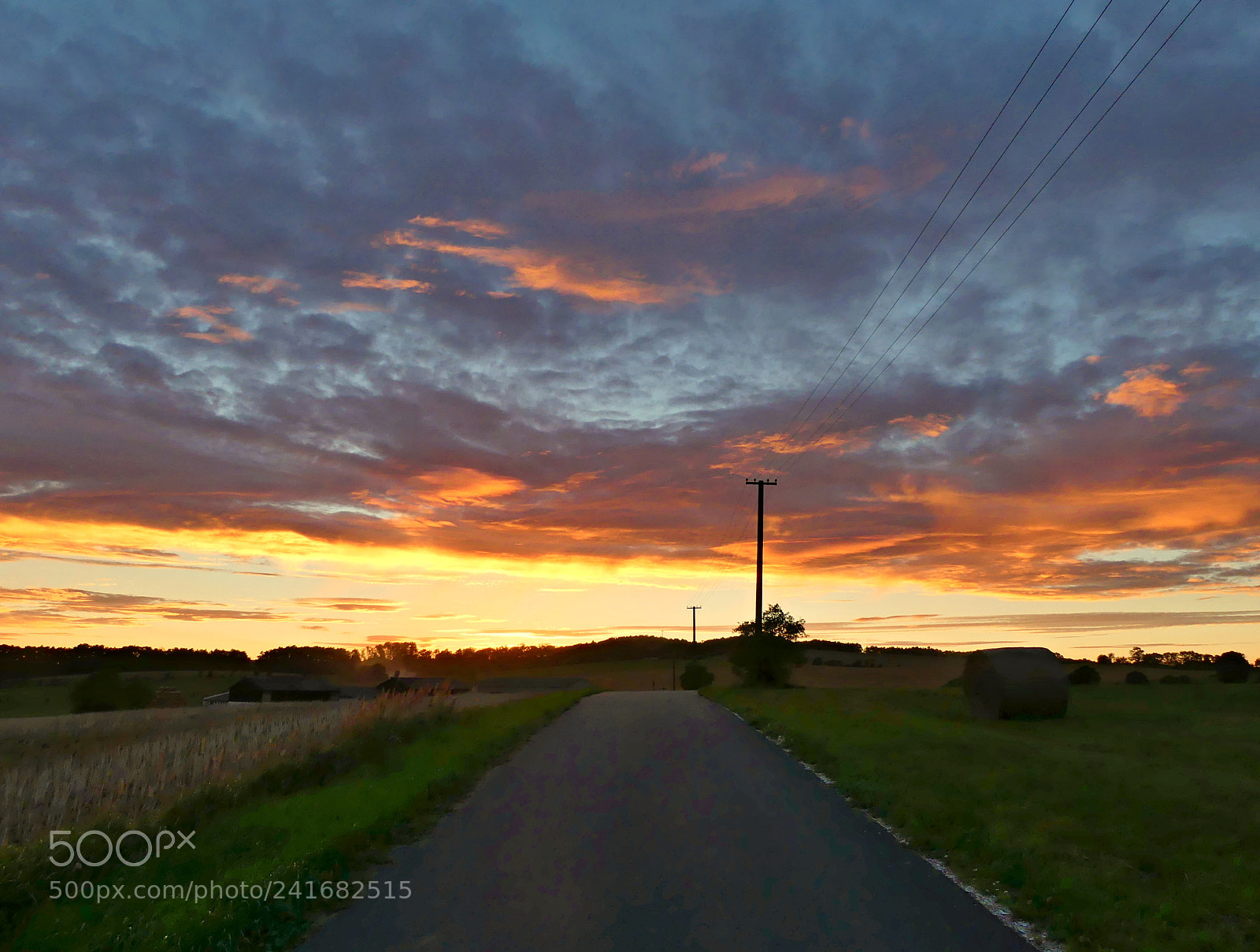 Panasonic Lumix DMC-FZ300 sample photo. Road in sunset photography
