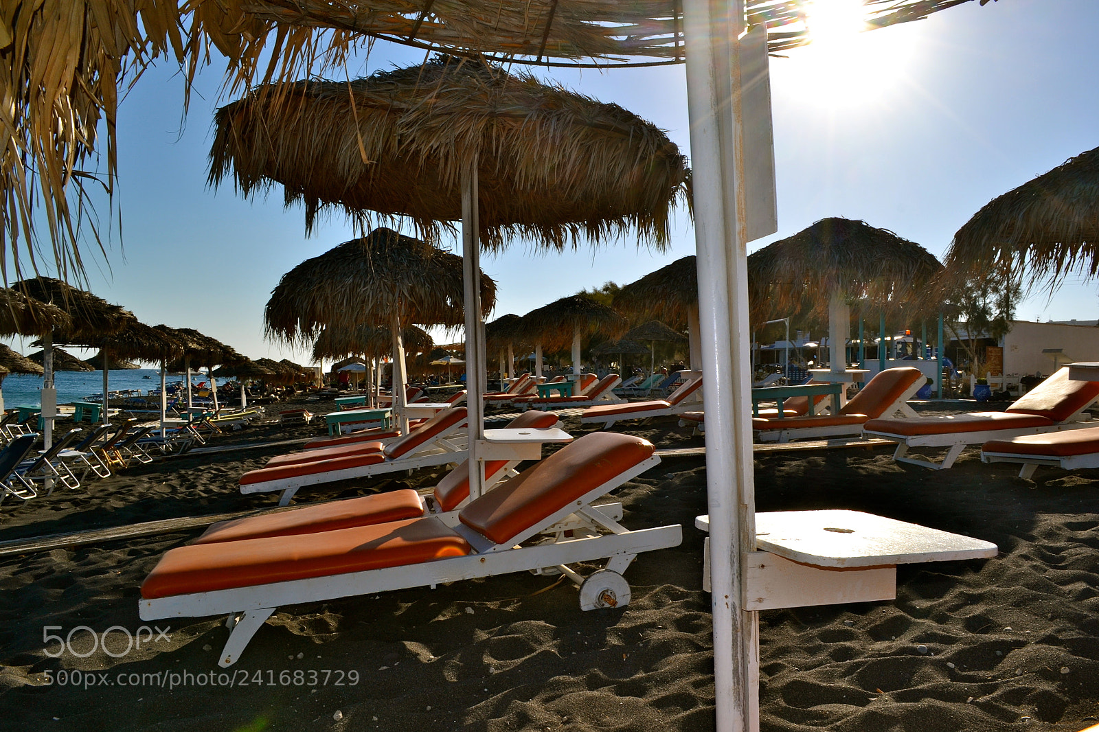 Nikon D3100 sample photo. Beach beds in sunny photography