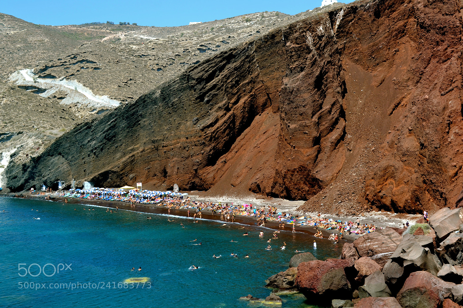 Nikon D3100 sample photo. Hidden beach with red photography