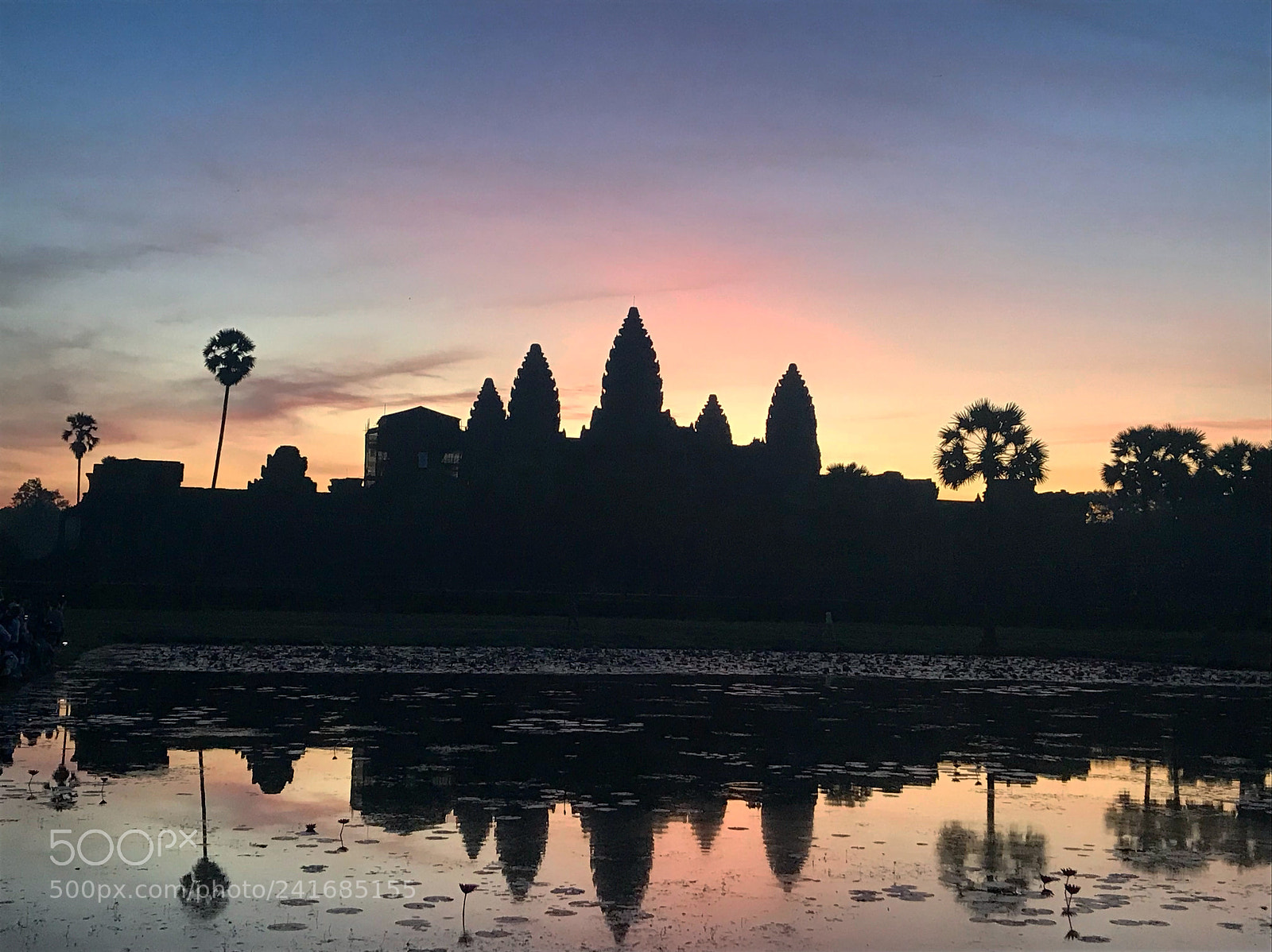 Apple iPhone 7 sample photo. Sunrise at angkor wat photography