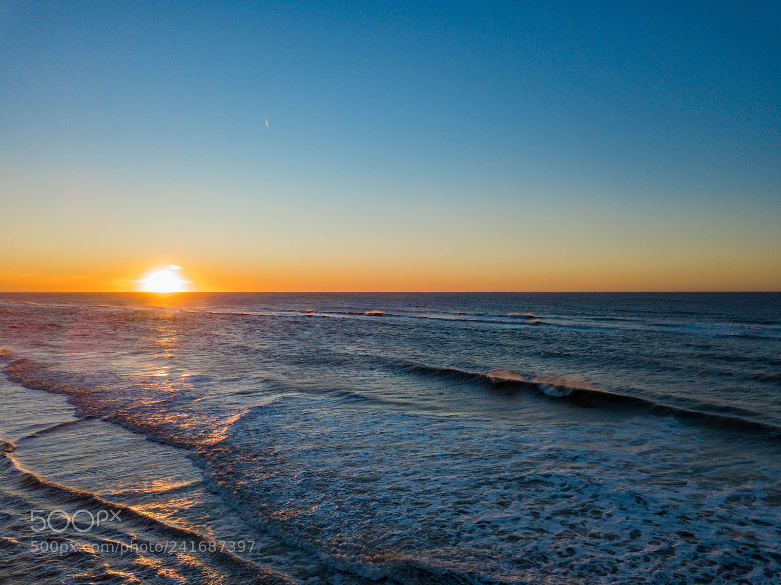 DJI FC220 sample photo. North sea sunset photography