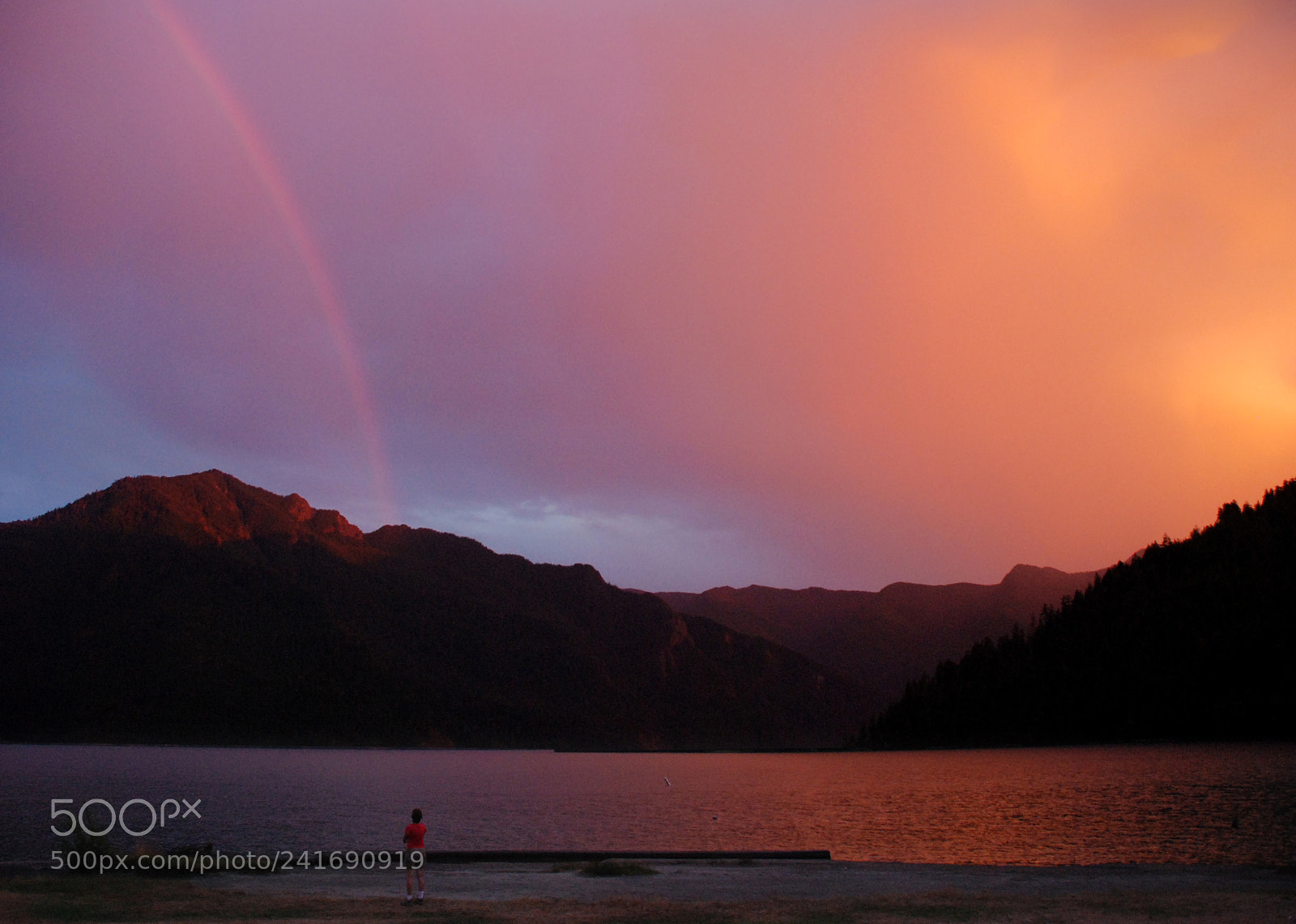 Nikon D80 sample photo. Sunset at cresent lake photography