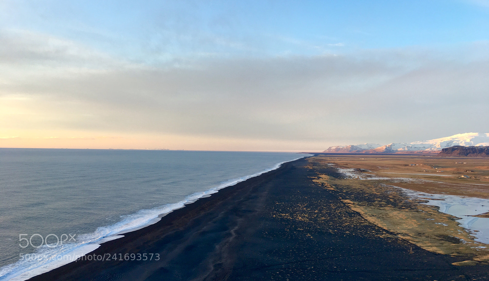 Apple iPhone 6s sample photo. Black sand beach photography