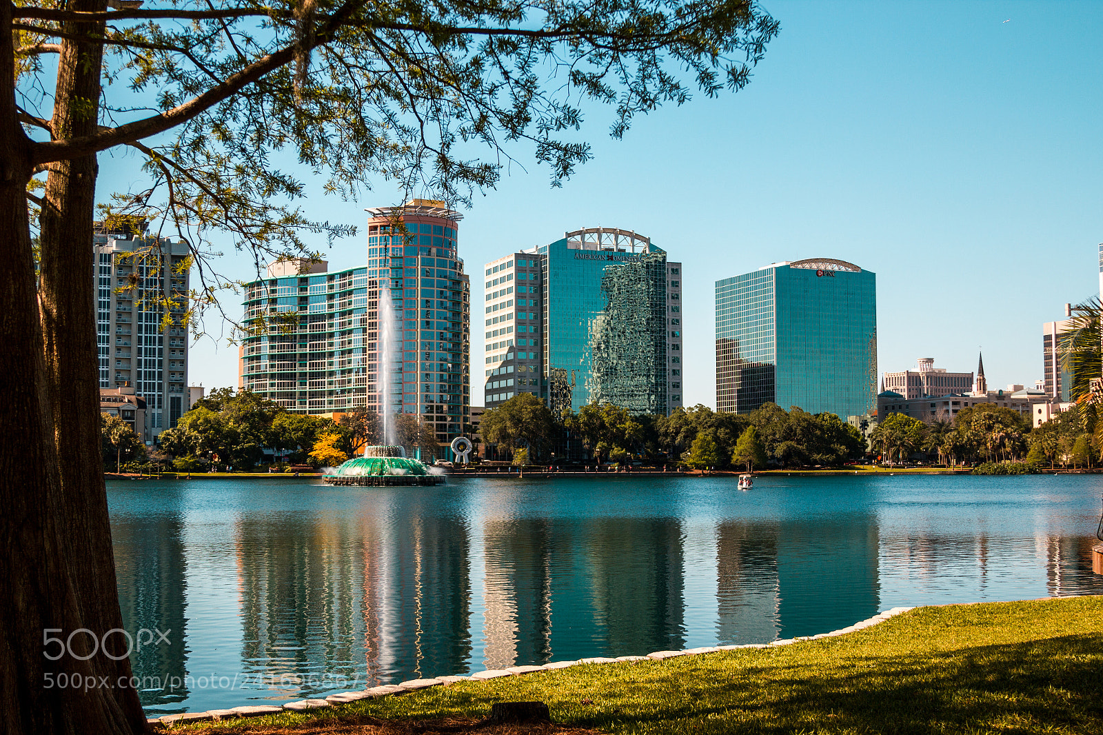Canon EOS 550D (EOS Rebel T2i / EOS Kiss X4) sample photo. Orlando - lake eola photography