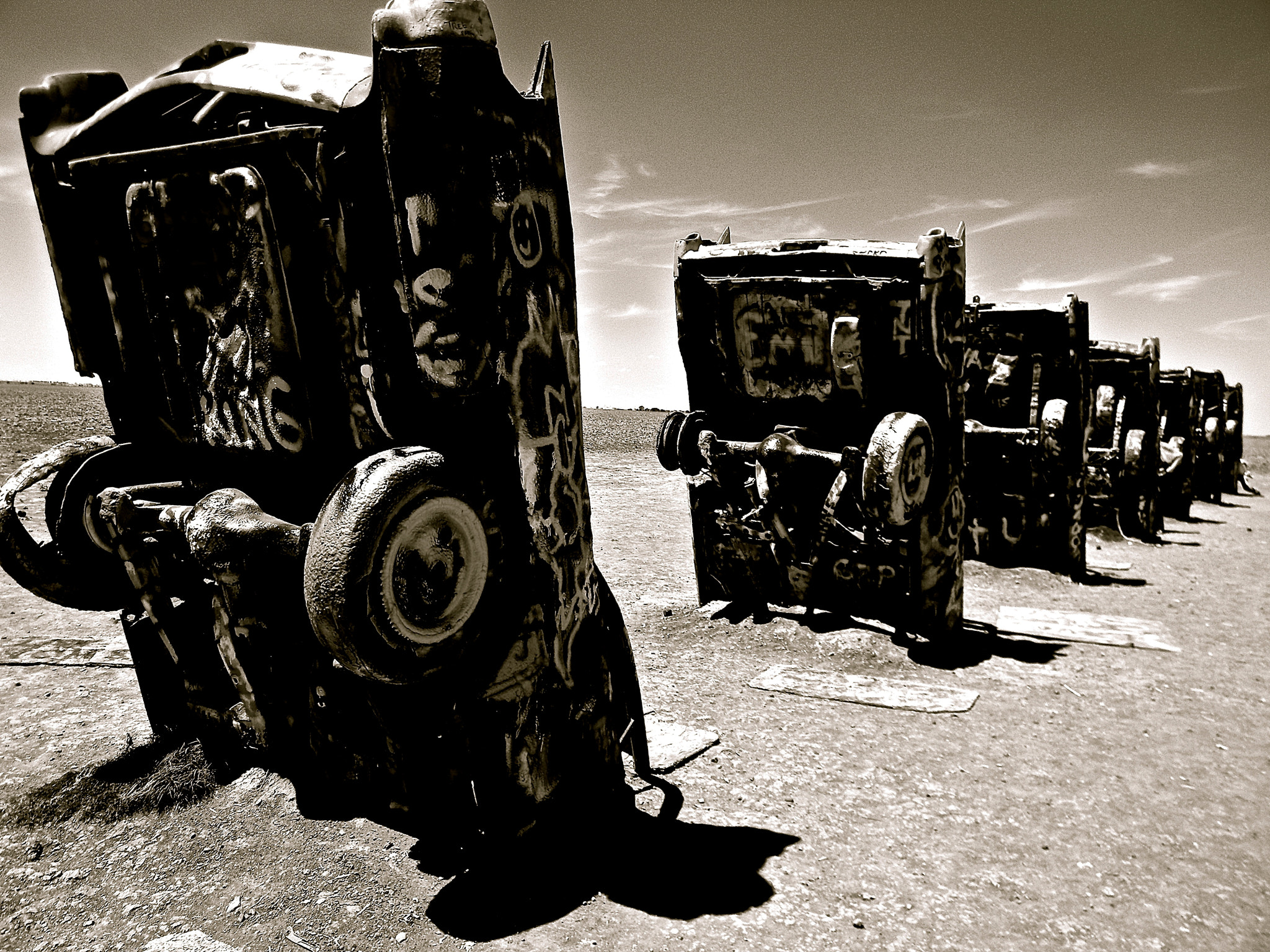 Nikon Coolpix L110 sample photo. Caddy ranch photography