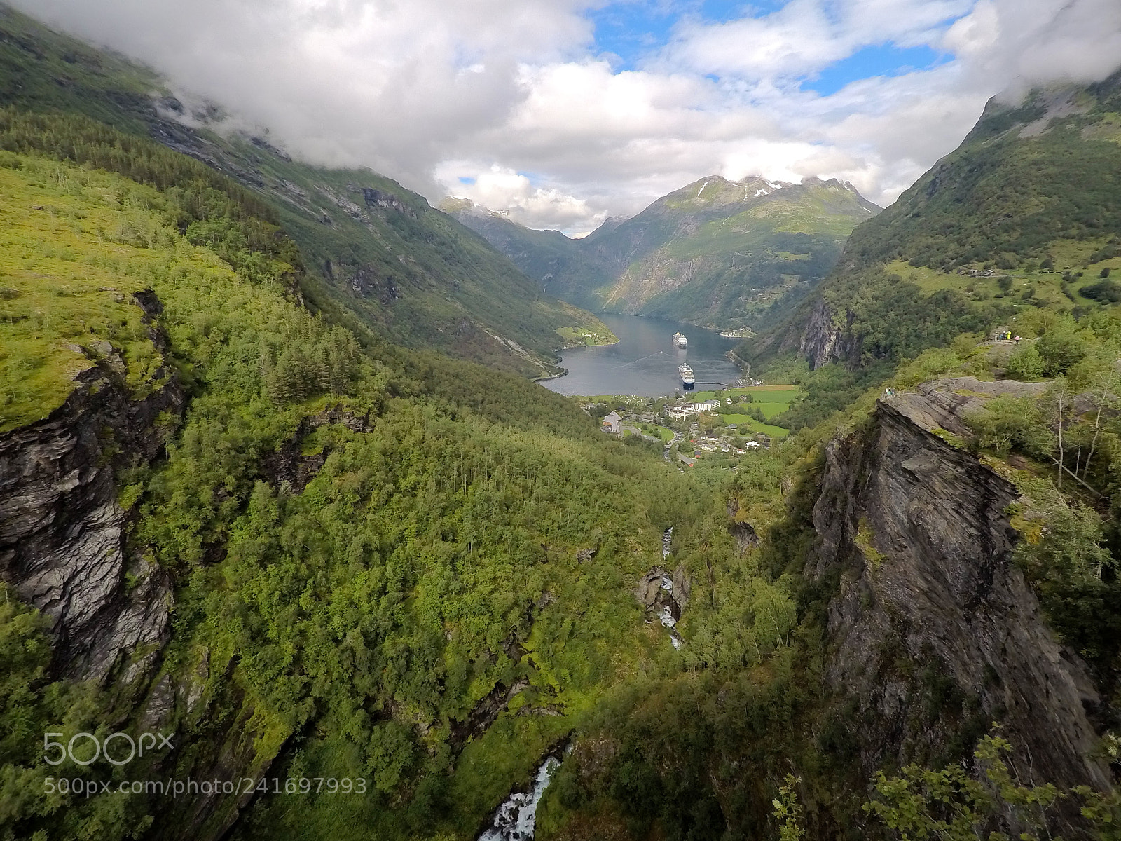 GoPro Hero5 Black sample photo. Geiranger view photography