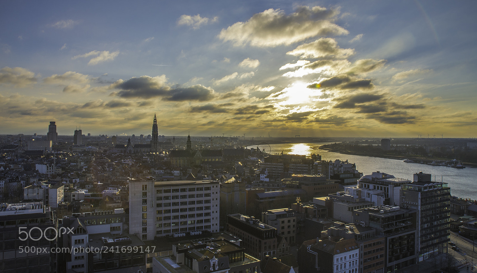 Nikon D500 sample photo. Antwerpen skyline photography