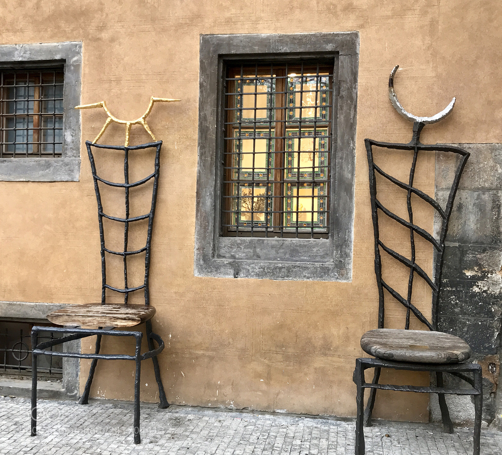 Apple iPhone 7 Plus sample photo. Sun and moon chairs photography