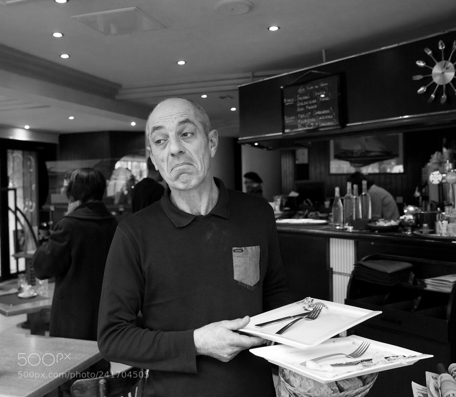 Sony a7 sample photo. Server with a sad photography