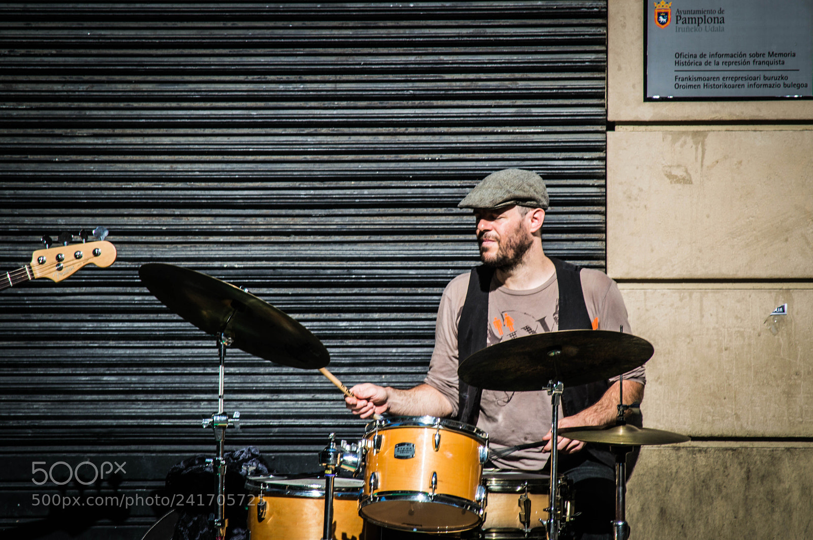 Nikon D3200 sample photo. Drummer pamplona photography