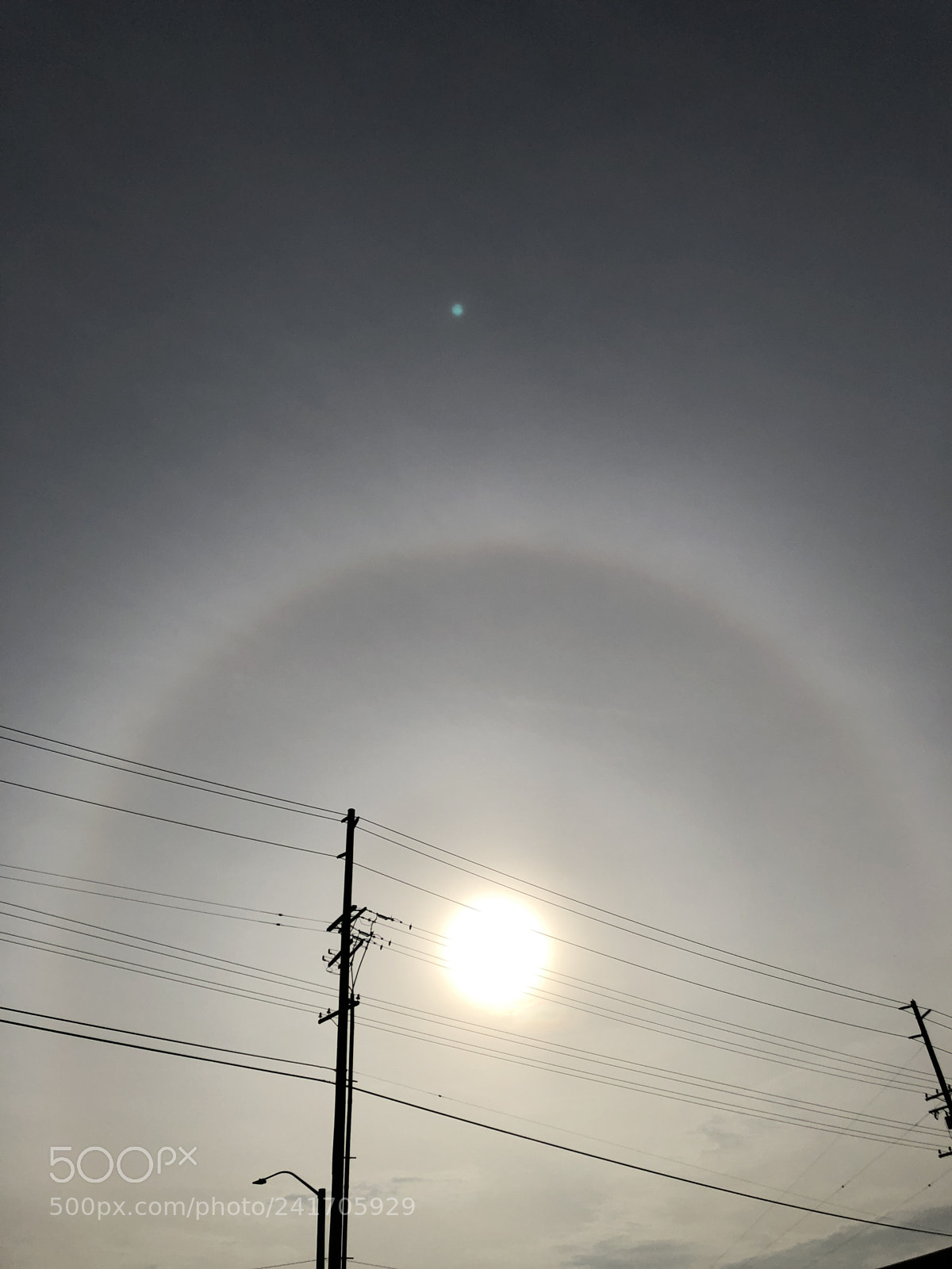 Apple iPhone X sample photo. Sun halo photography