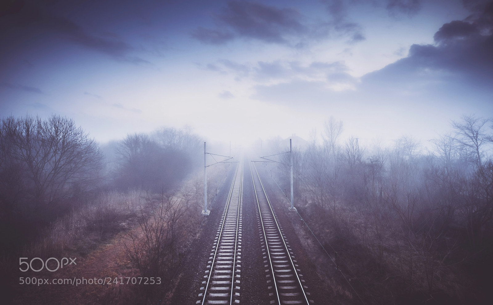 Pentax K-1 sample photo. Endless railway photography