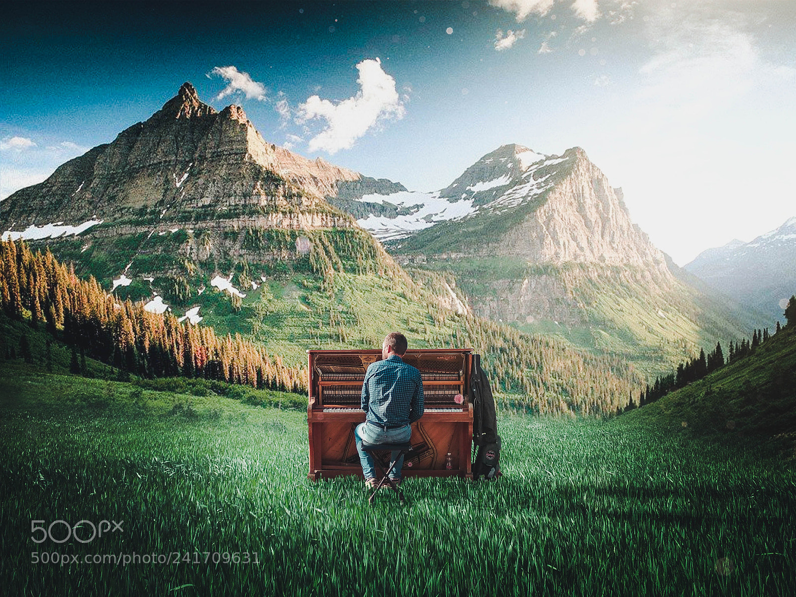 Xiaomi Redmi Note 4 sample photo. Pianist at landscape photography