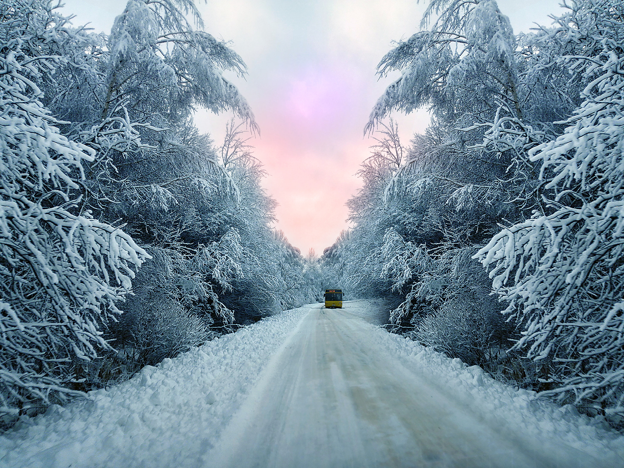 HUAWEI Mate 7 sample photo. Winter route photography