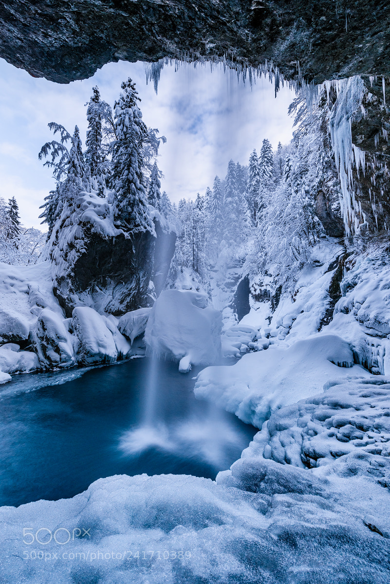 Nikon D810 sample photo. Ice fall photography