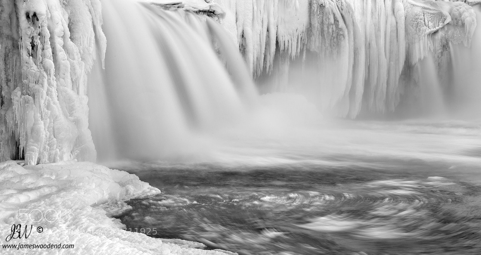 Canon EOS-1D X sample photo. Godafoss ( in winter) photography