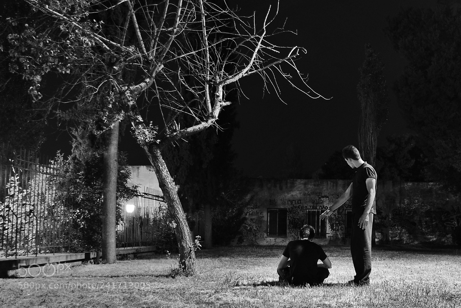 Sony Alpha DSLR-A350 sample photo. Alone in the darkness photography