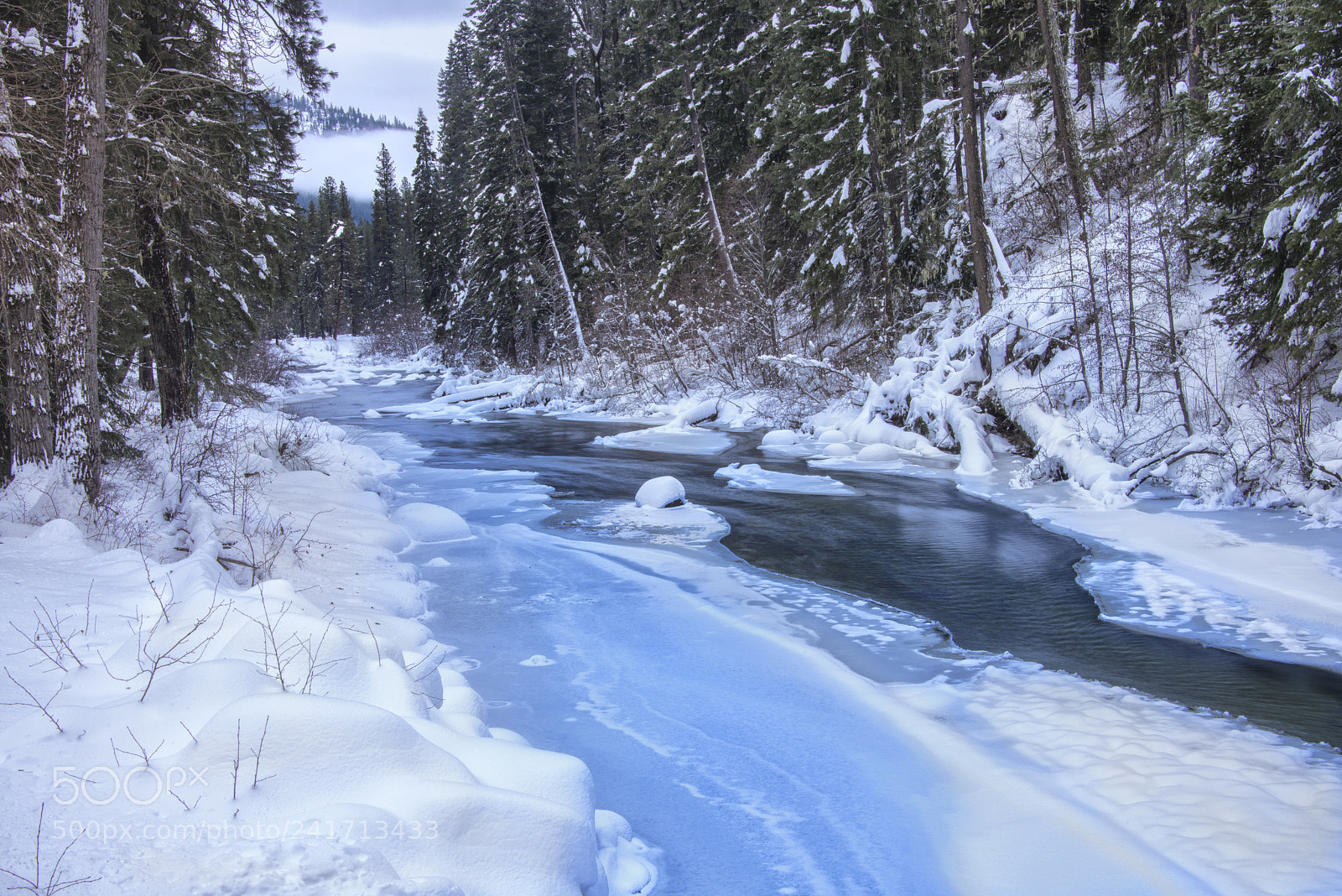 Nikon D800 sample photo. Winter river photography