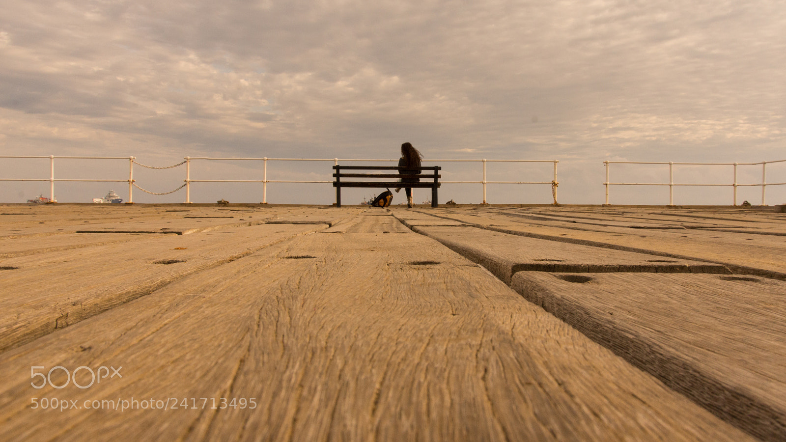 Sony SLT-A65 (SLT-A65V) sample photo. Girl on a pier photography