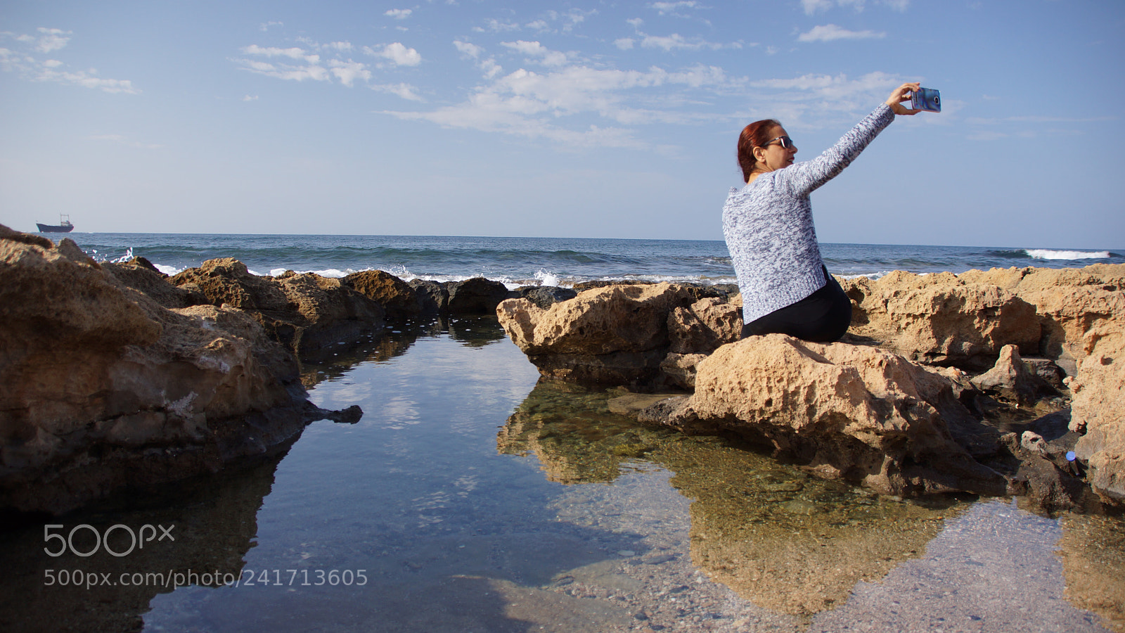 Sony SLT-A65 (SLT-A65V) sample photo. Selfie in cyprus photography