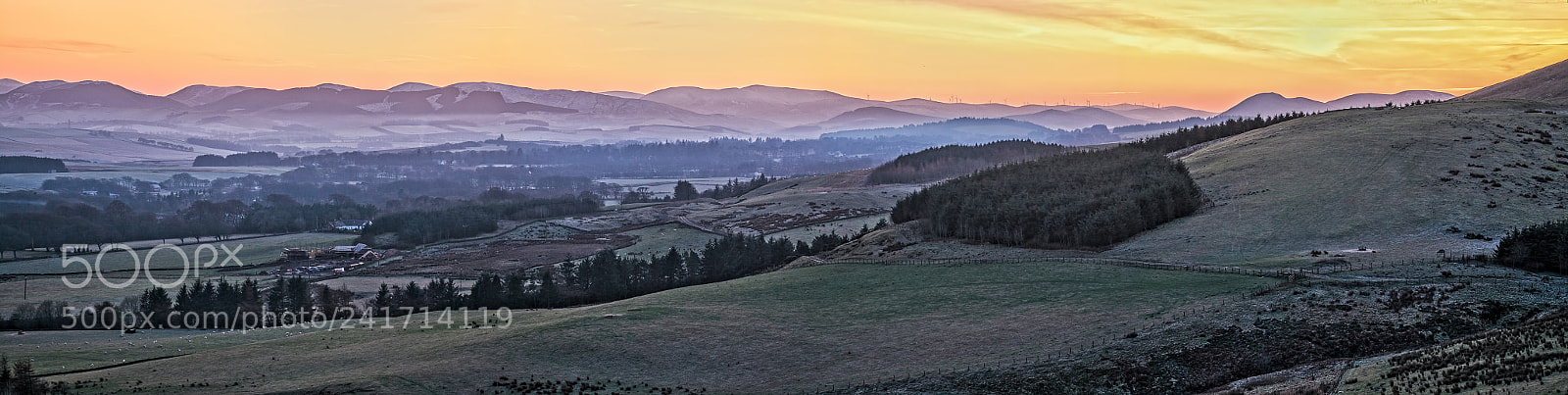 Fujifilm X-E2 sample photo. The southern uplands panorama photography