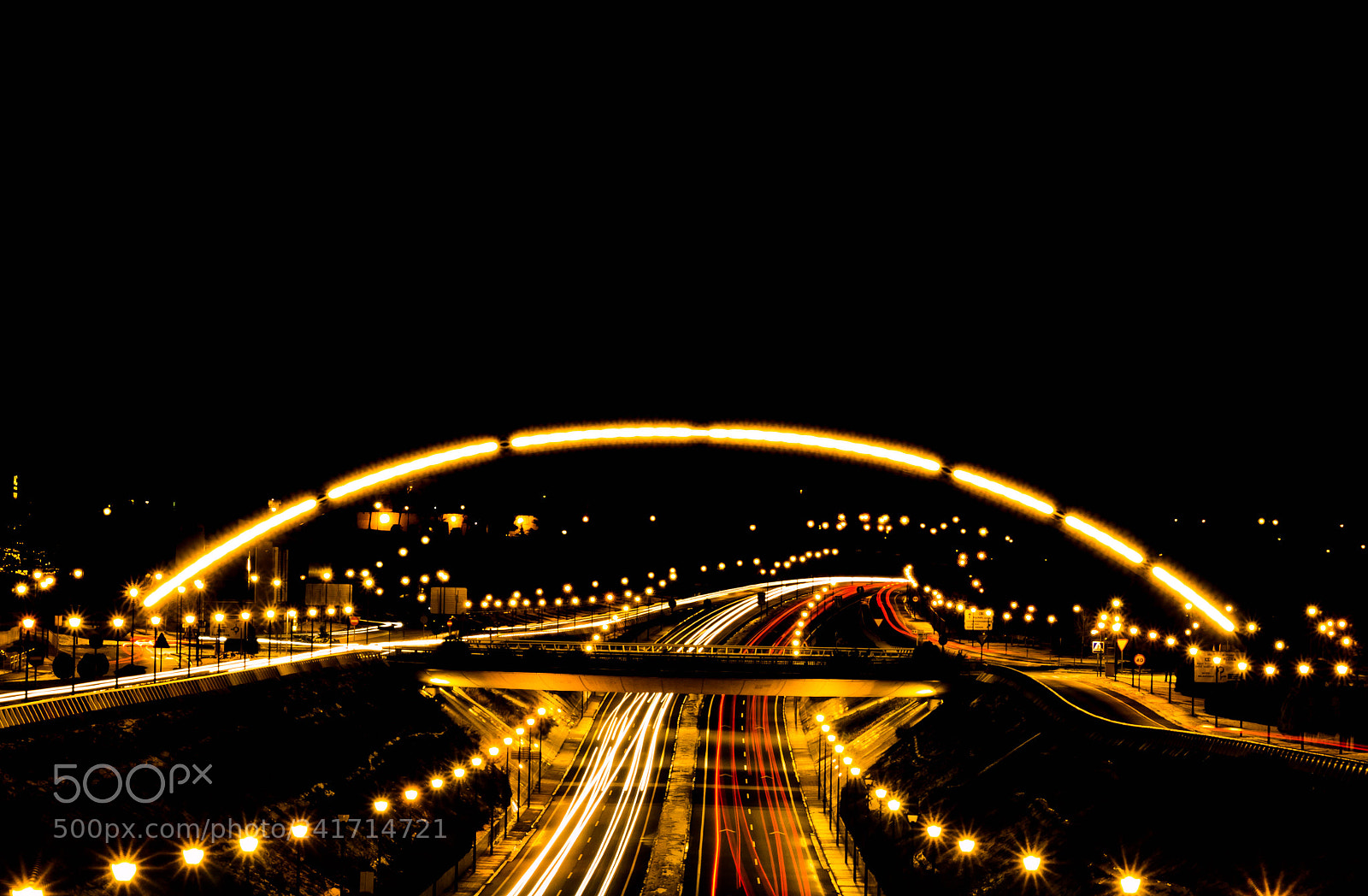Panasonic Lumix DMC-GF7 sample photo. Light trail photography
