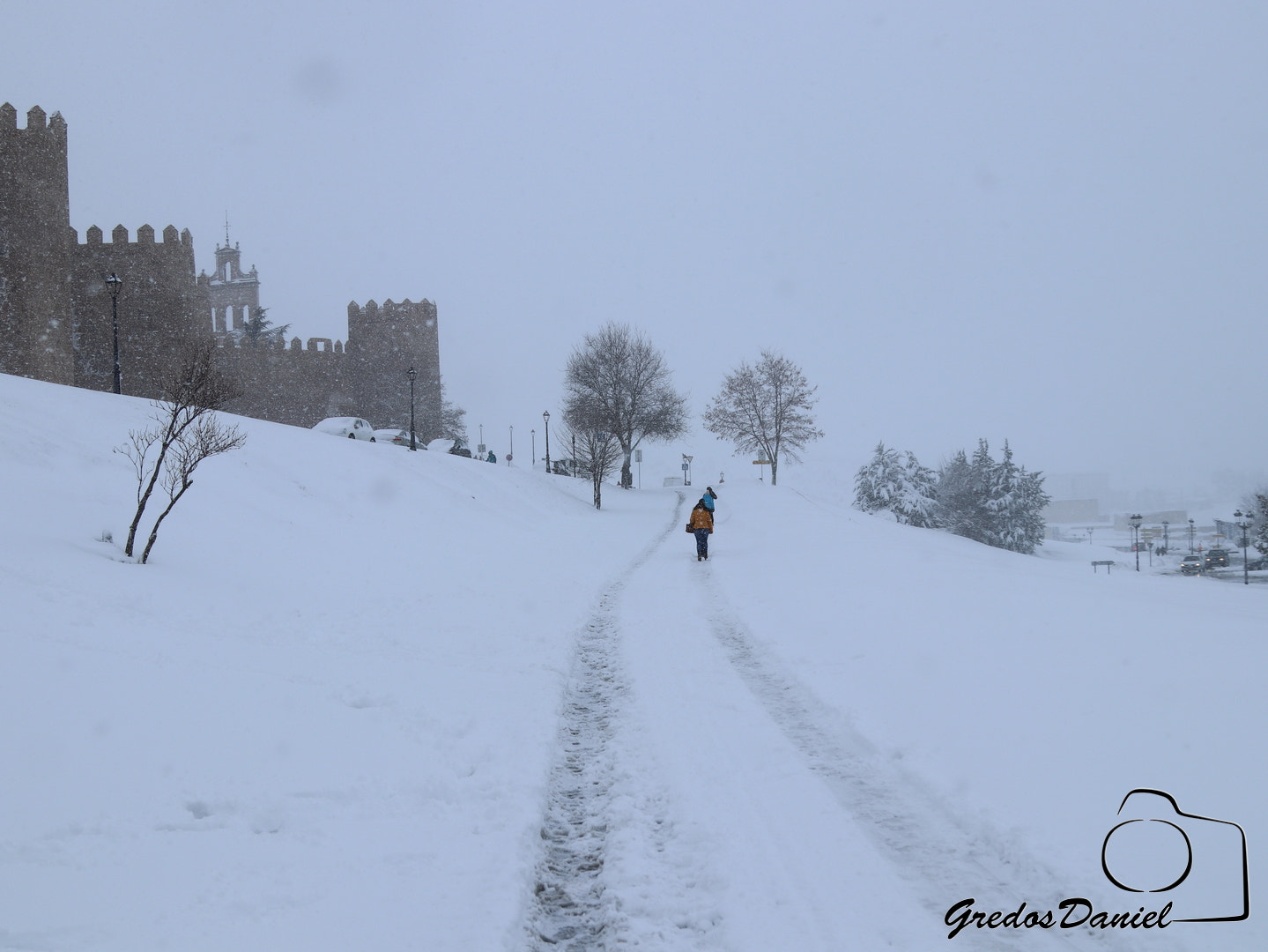 Canon EOS 80D + Canon EF 24-105mm F4L IS USM sample photo. Temopral de nieve en Ávila, enero de 2018 photography
