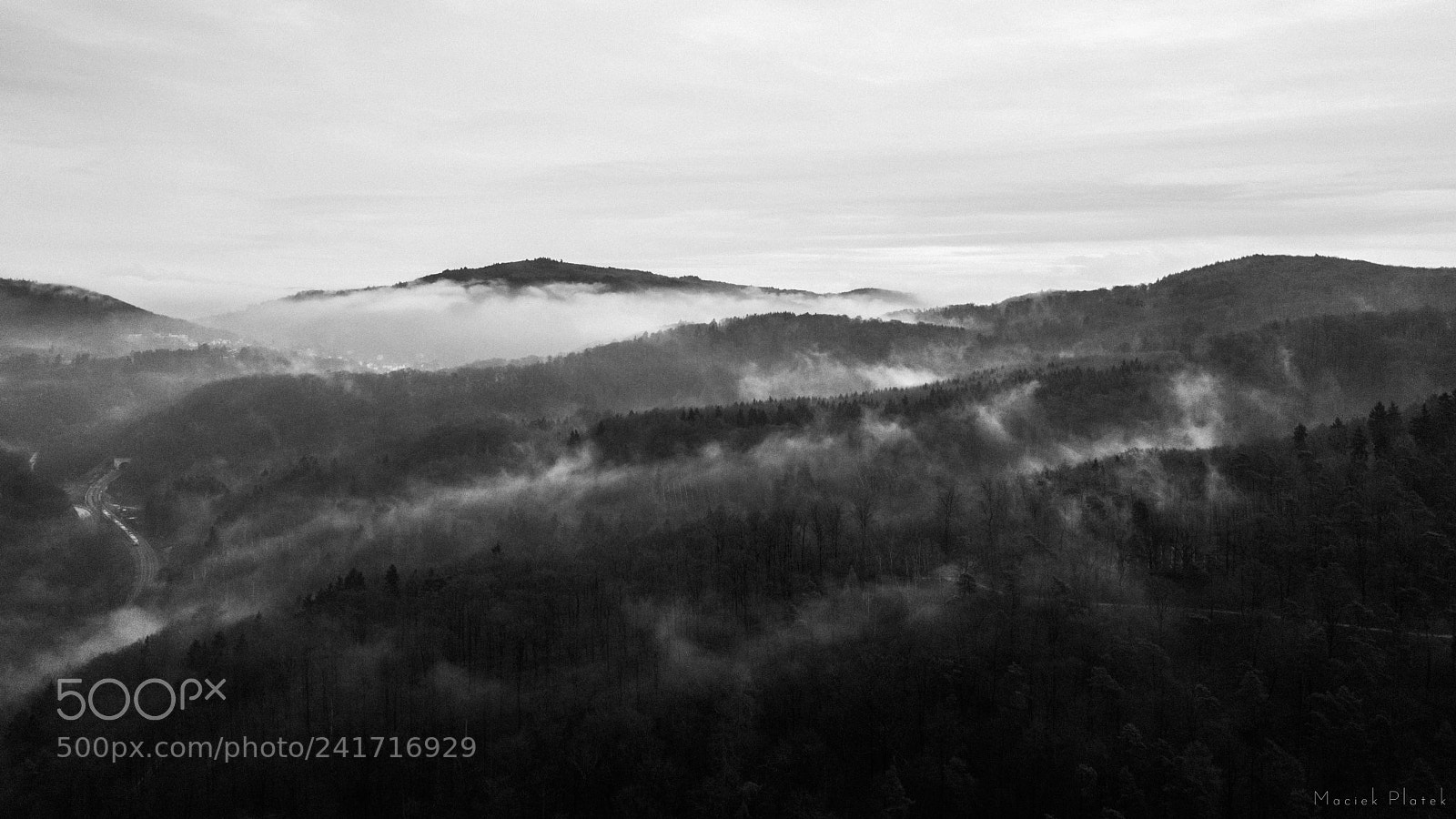 DJI FC220 sample photo. Lost in the fog photography