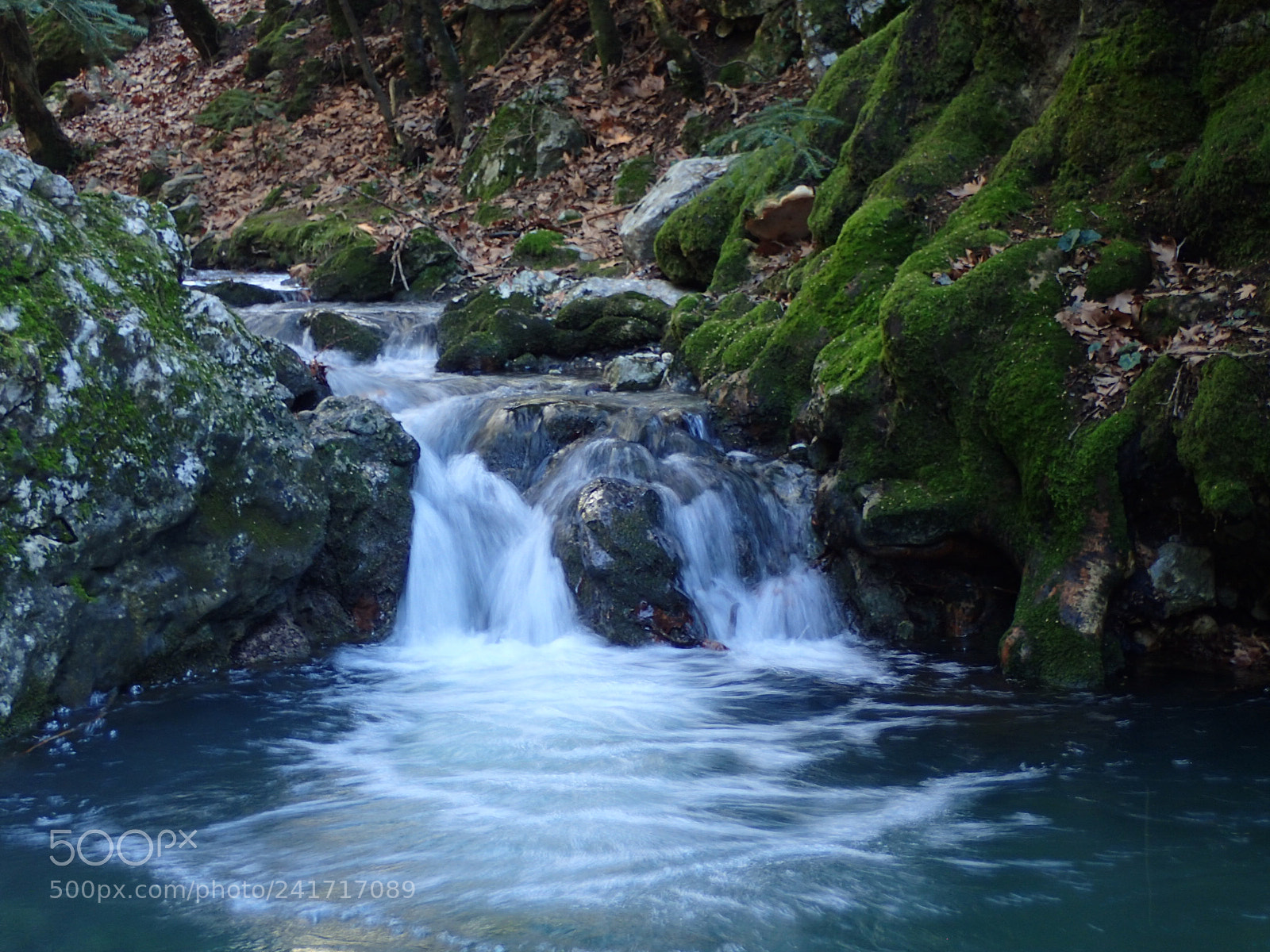 Olympus TG-4 sample photo. Small waterfall photography