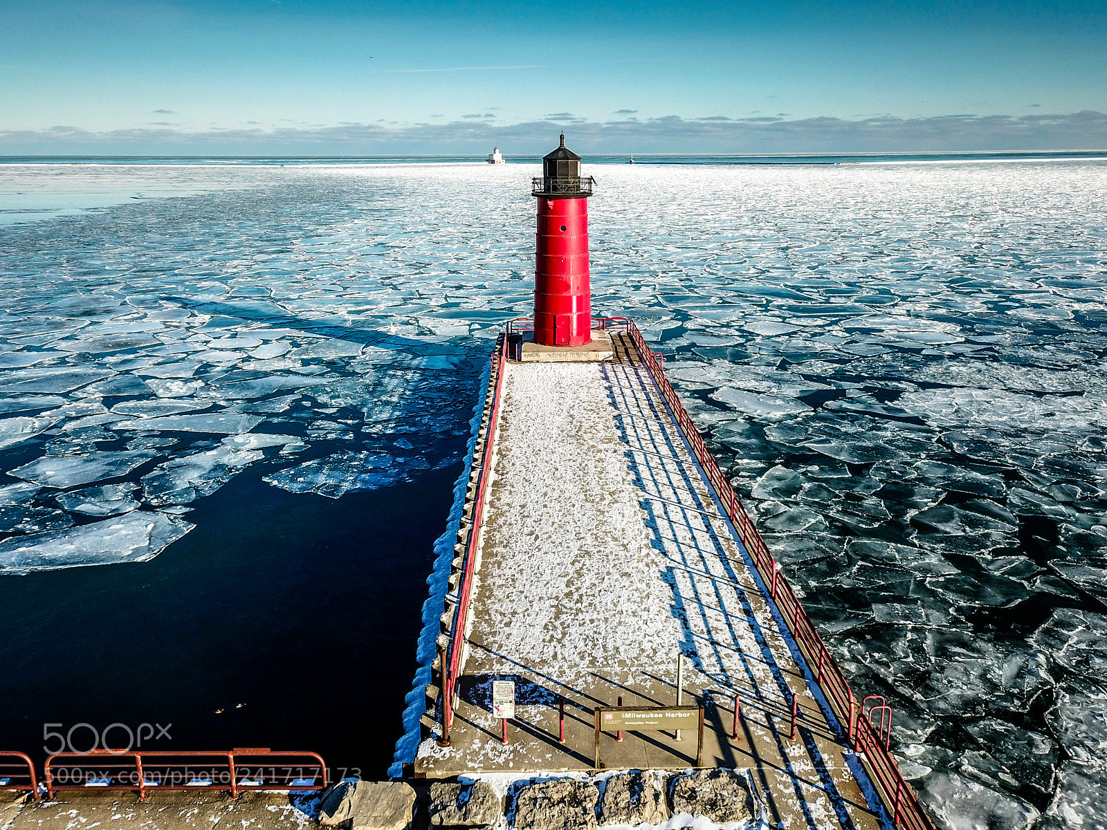 DJI FC220 sample photo. Milwaukee harbor photography