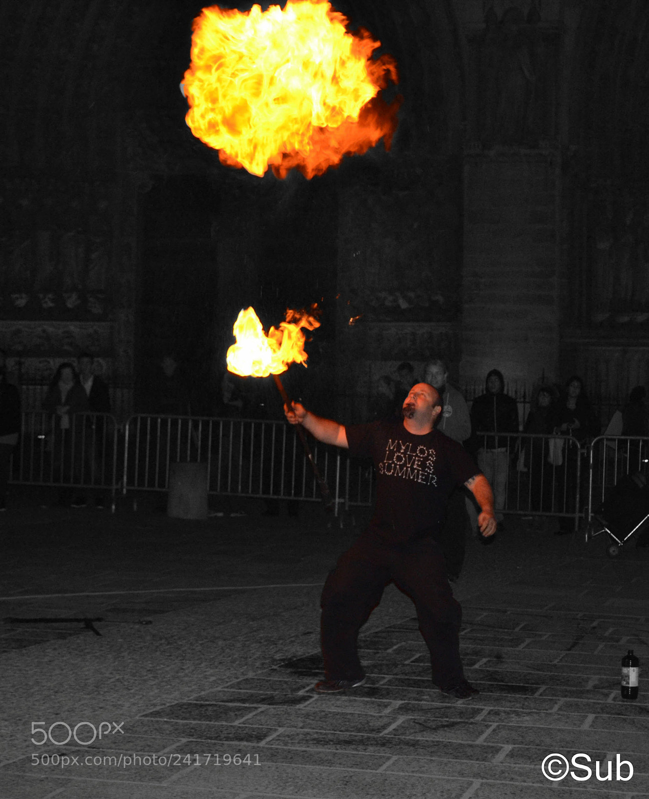 Nikon D3100 sample photo. Breathing fire photography