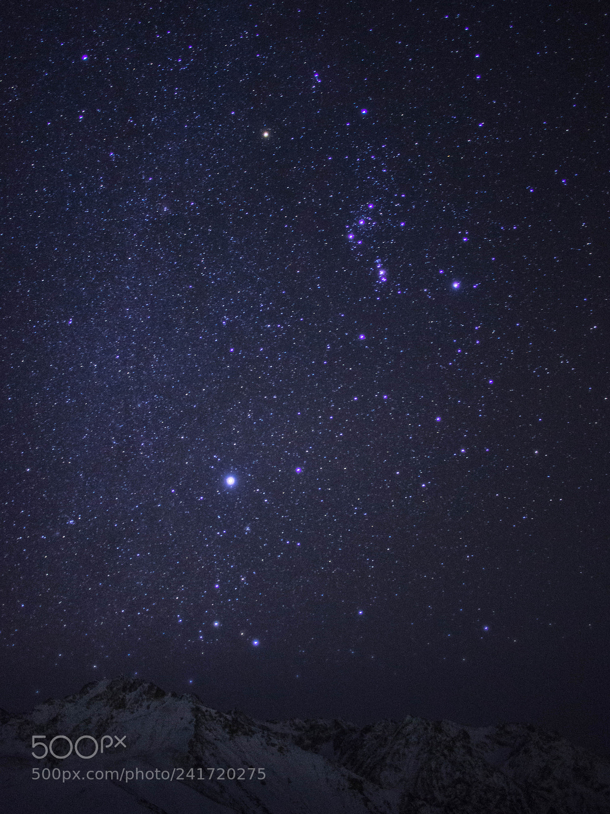 Olympus OM-D E-M5 sample photo. Starry mountains photography