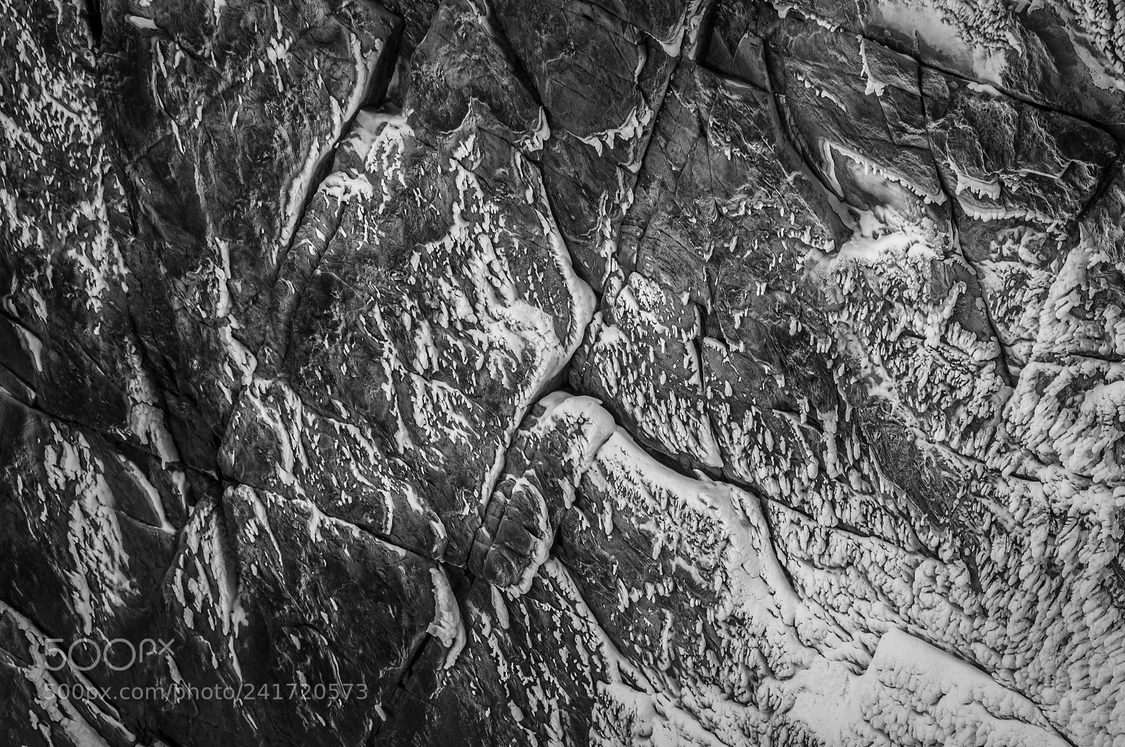 Nikon D300 sample photo. Frost on rock photography