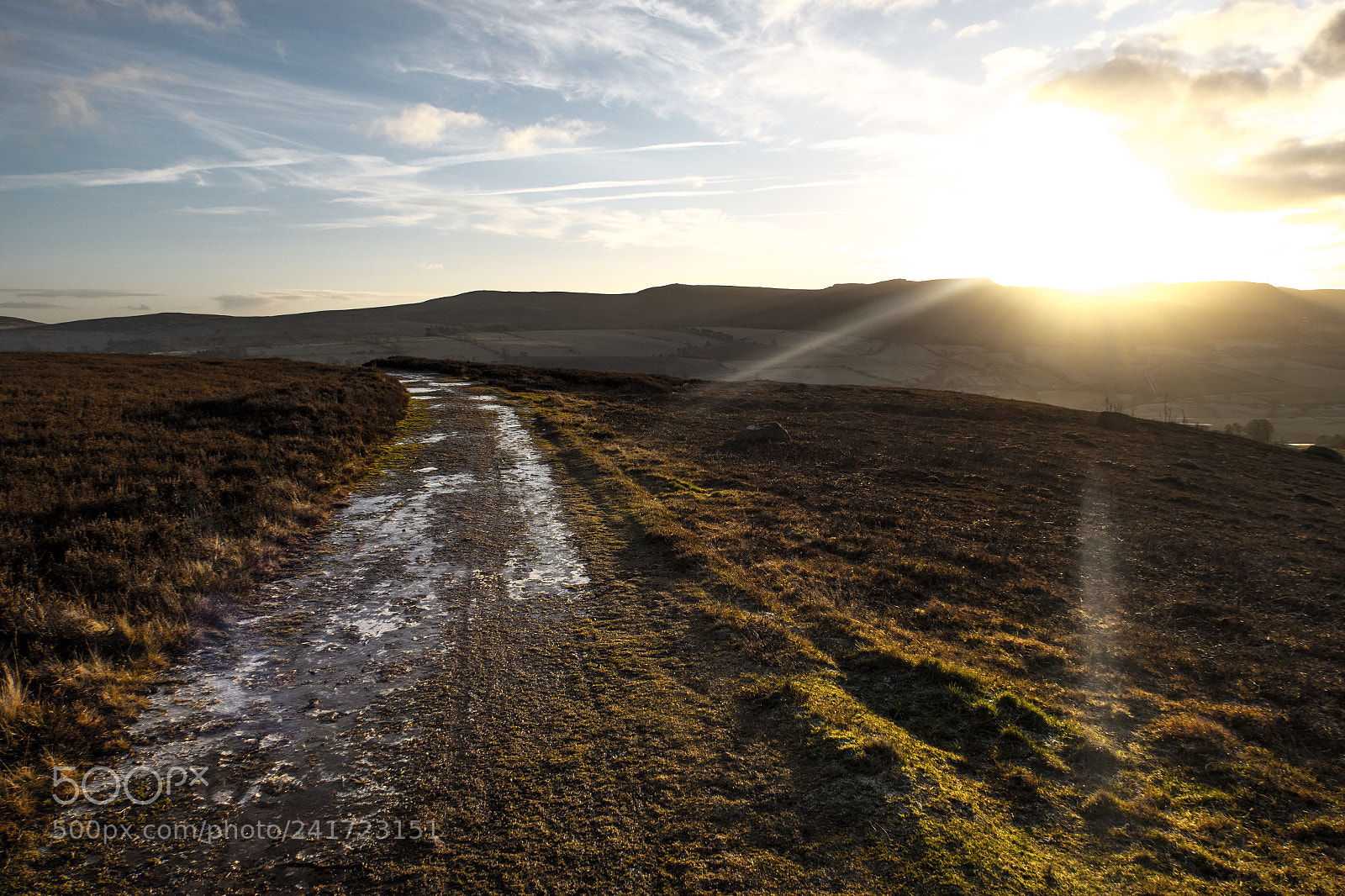 Canon PowerShot G7 X sample photo. Icy path at sunset photography